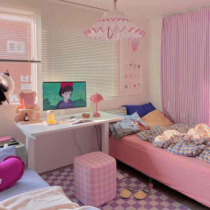 かわいい壁カレンダーを貼ってくれてもっと可愛くなる、、💓