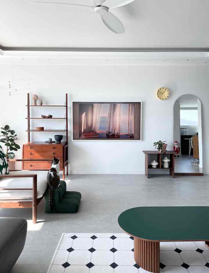 Pemandangan ruang tamu dengan Dongdong
Kucing juga menyukai Pet Step.