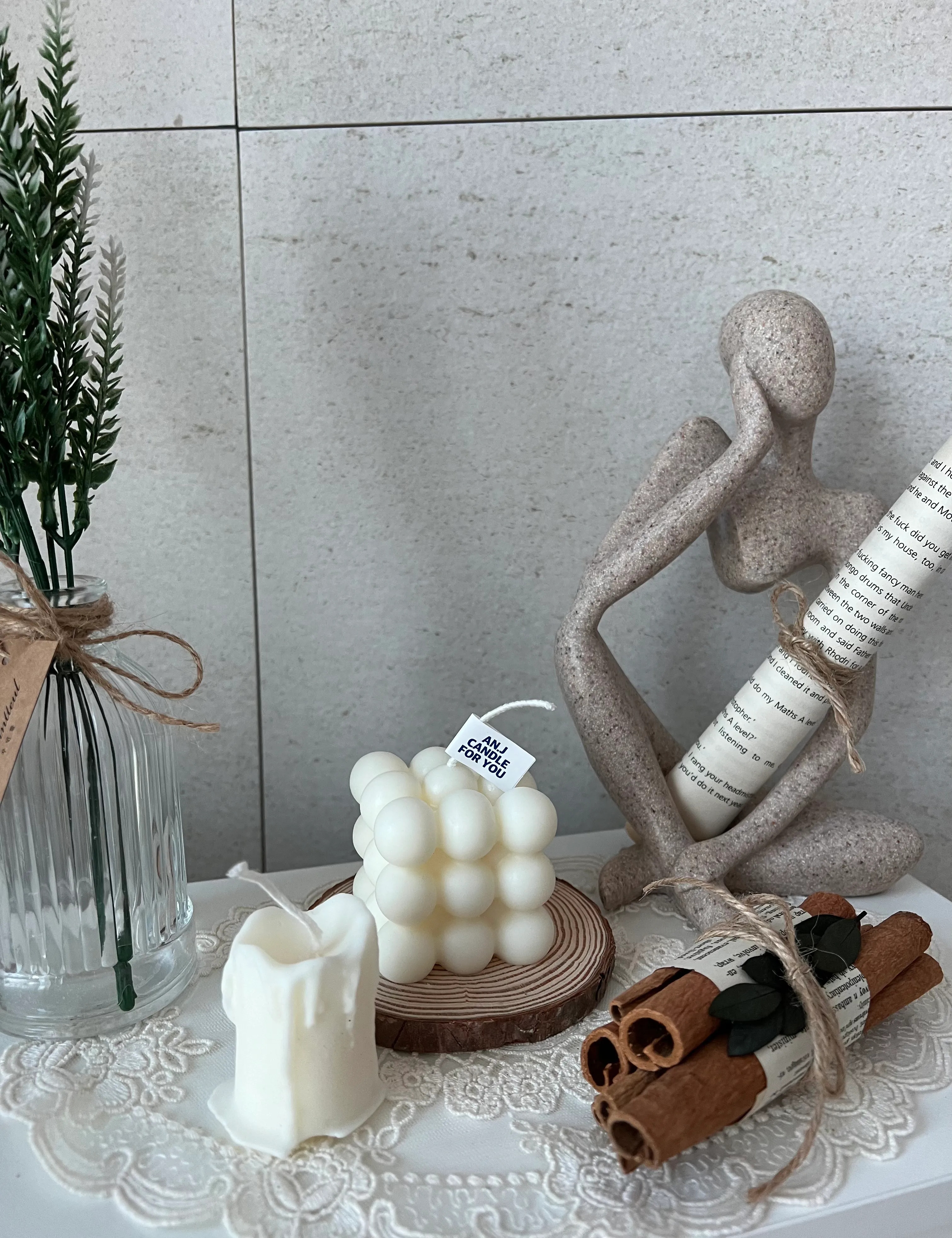 6-Piece Bubble Candle & Home Décor Gift Set user photo