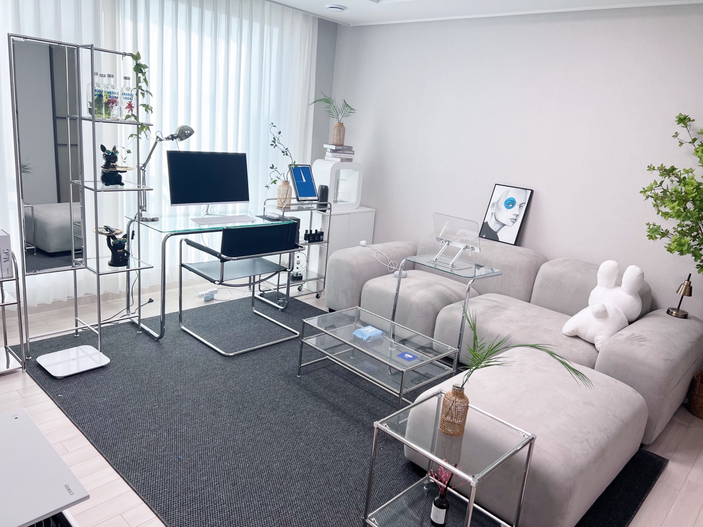 Metal 3-Tier Square Side Table user photo