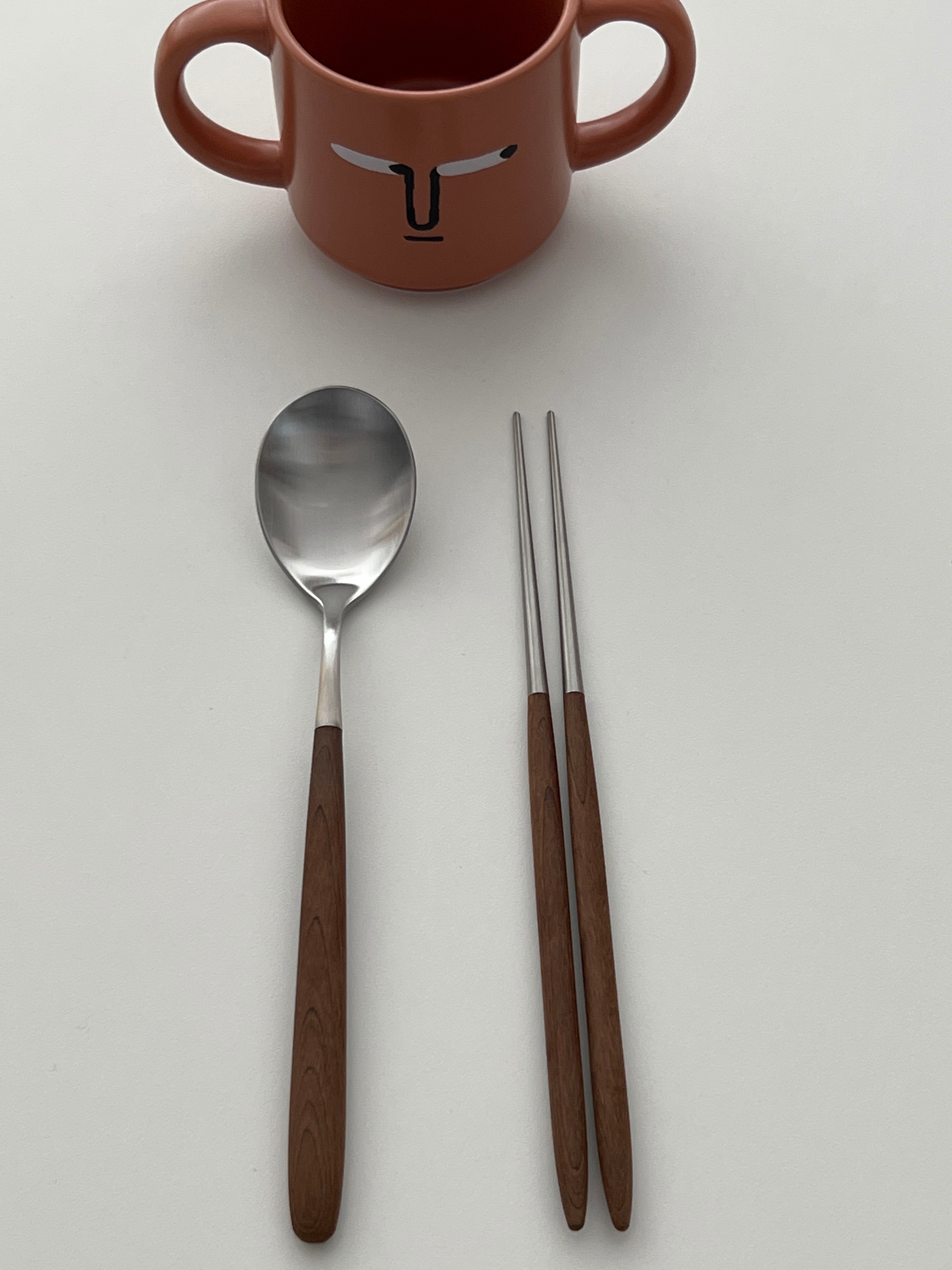 Maple Wood Handle Stainless Steel Cutlery Set (10-Piece) user photo