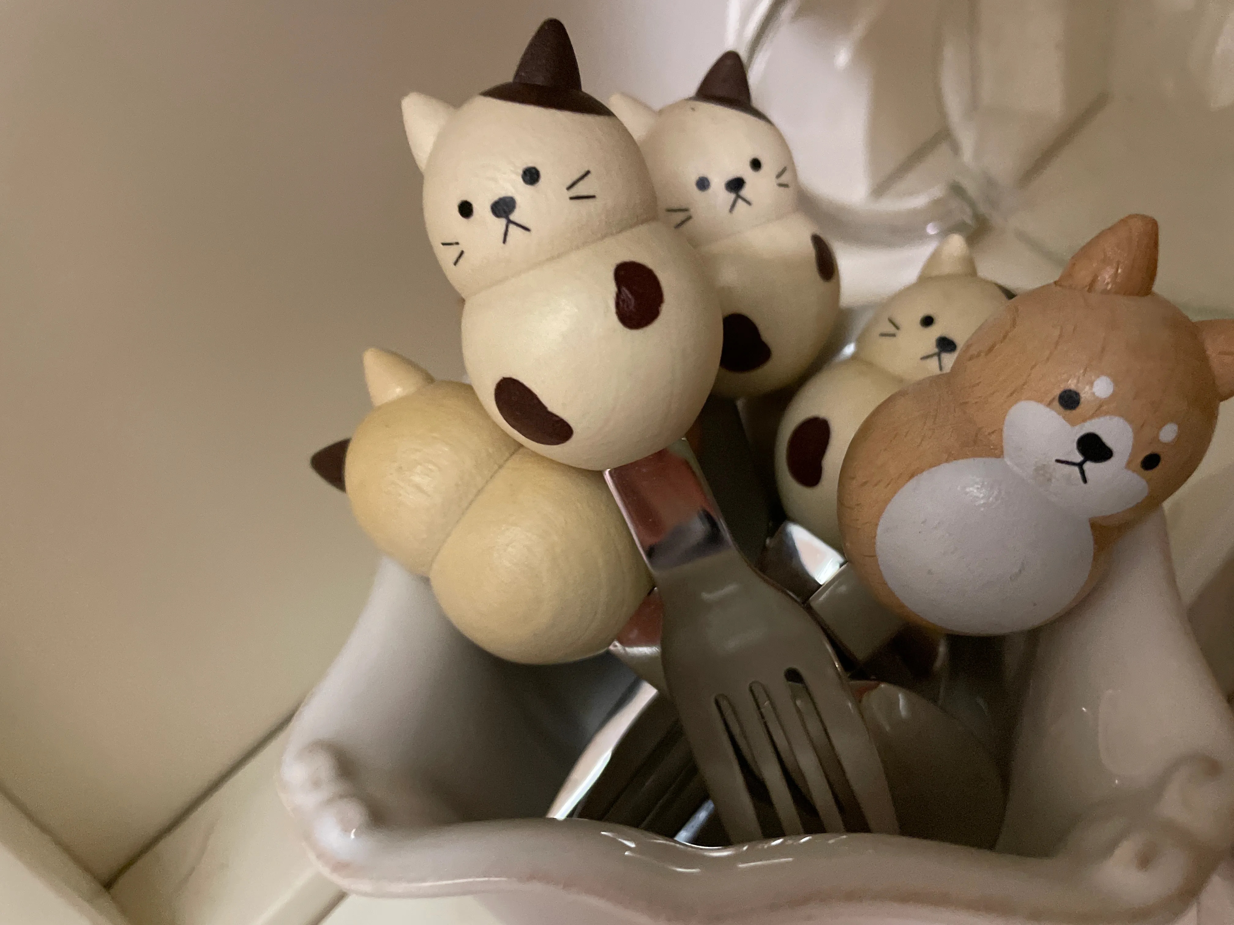 Chubby Animal Wood Handle Spoon & Fork Set (4-Piece) user photo