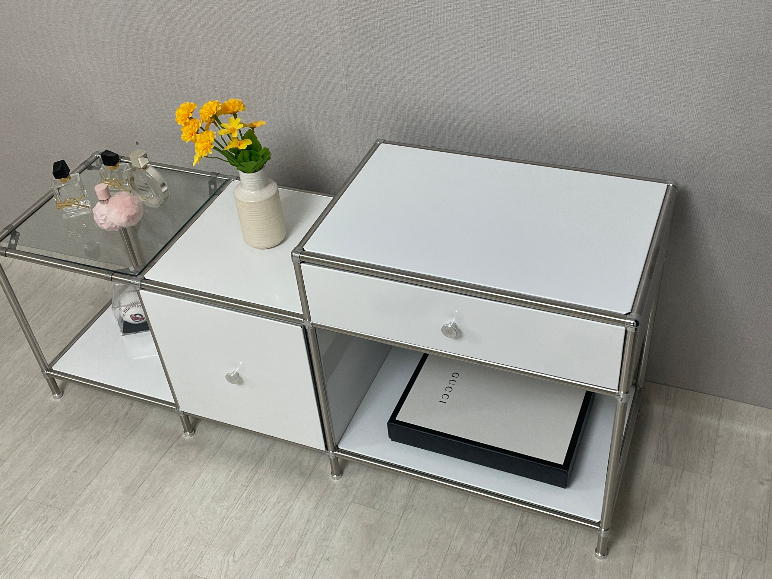 The Frigg モジュール ラック 引き出し付き 組み立て不要［6色・2