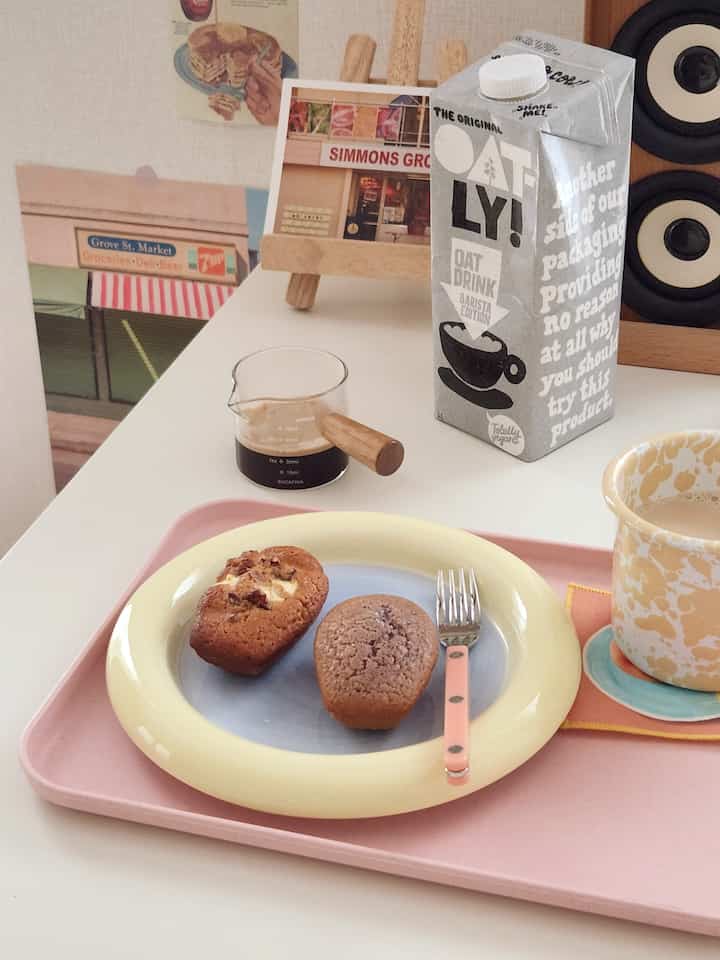 Mellow color 丸皿 2枚セット 20cm［3色］を使ったコーディネート 2