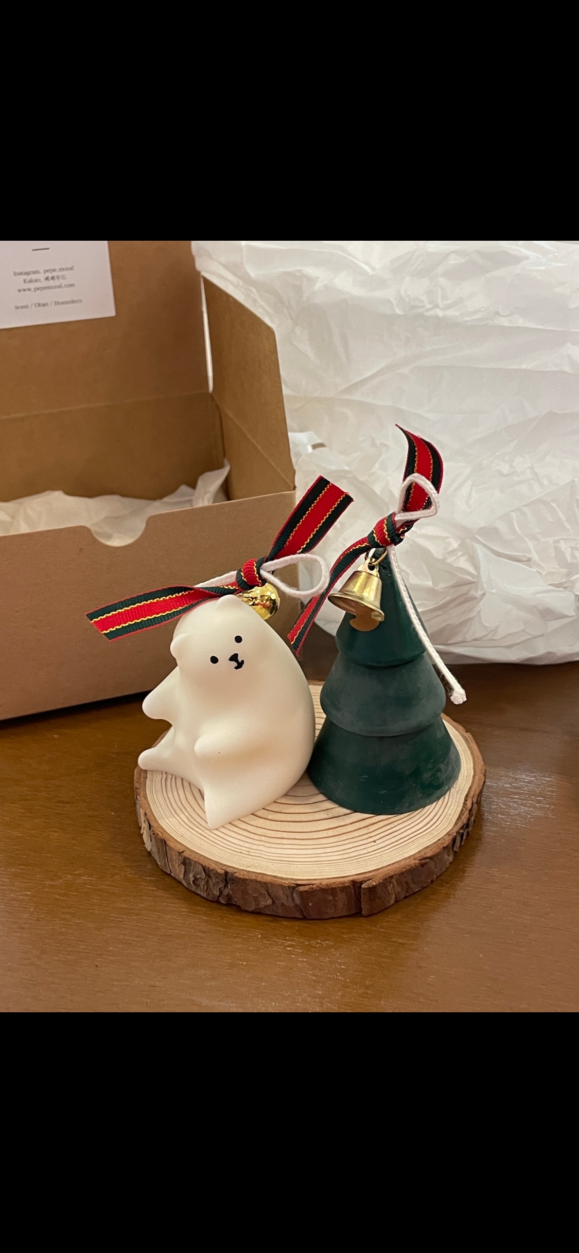 Christmas Bear & Tree Candle Set user photo
