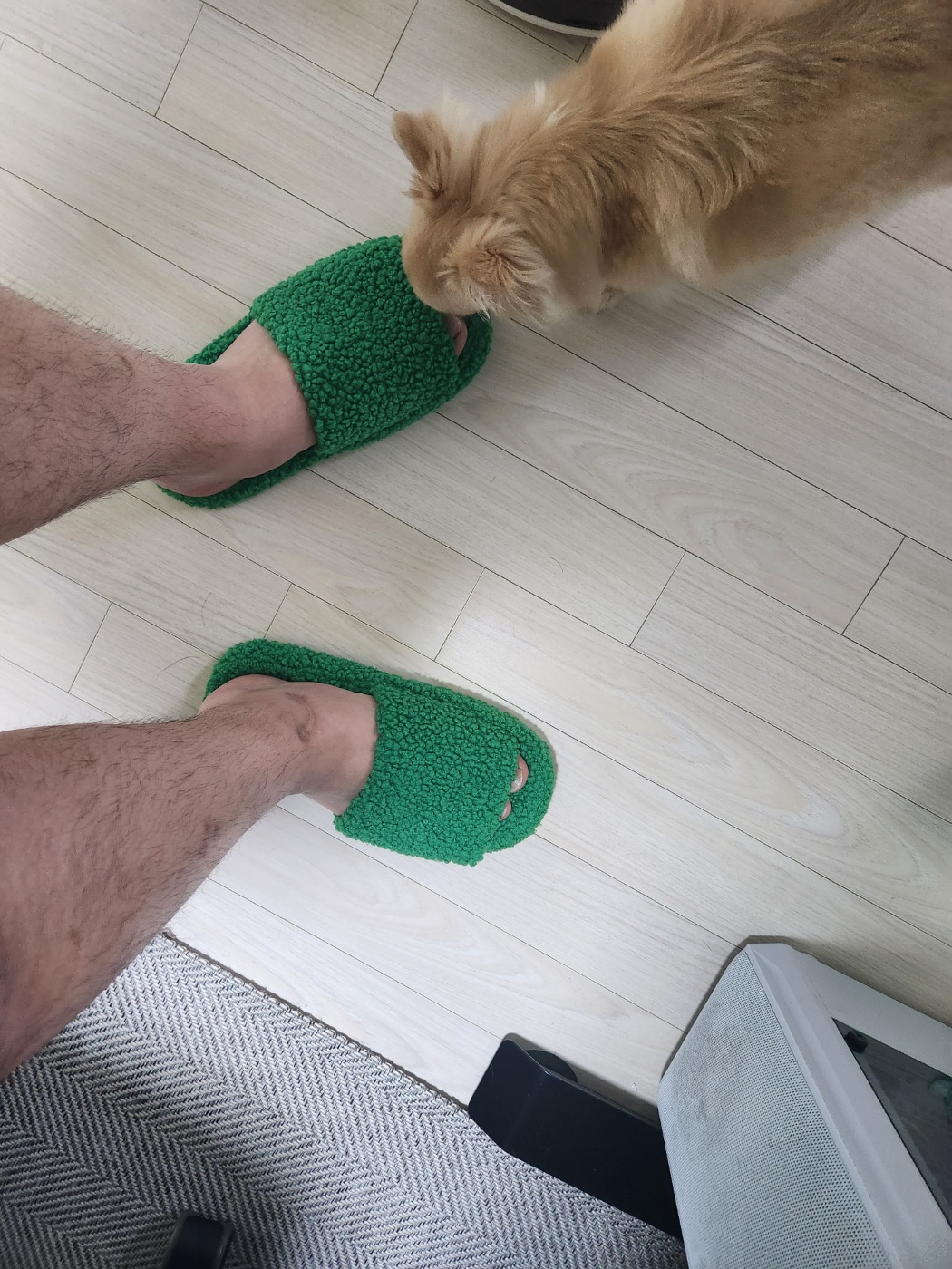 Fluffy Fleece Noise-Reducing Slippers user photo