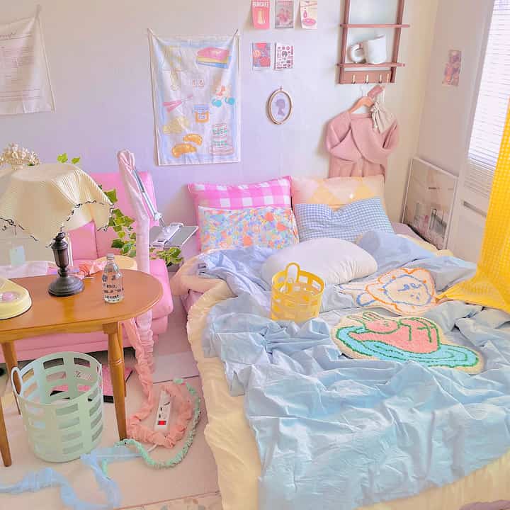 Kamar tidur penuh warna🏠