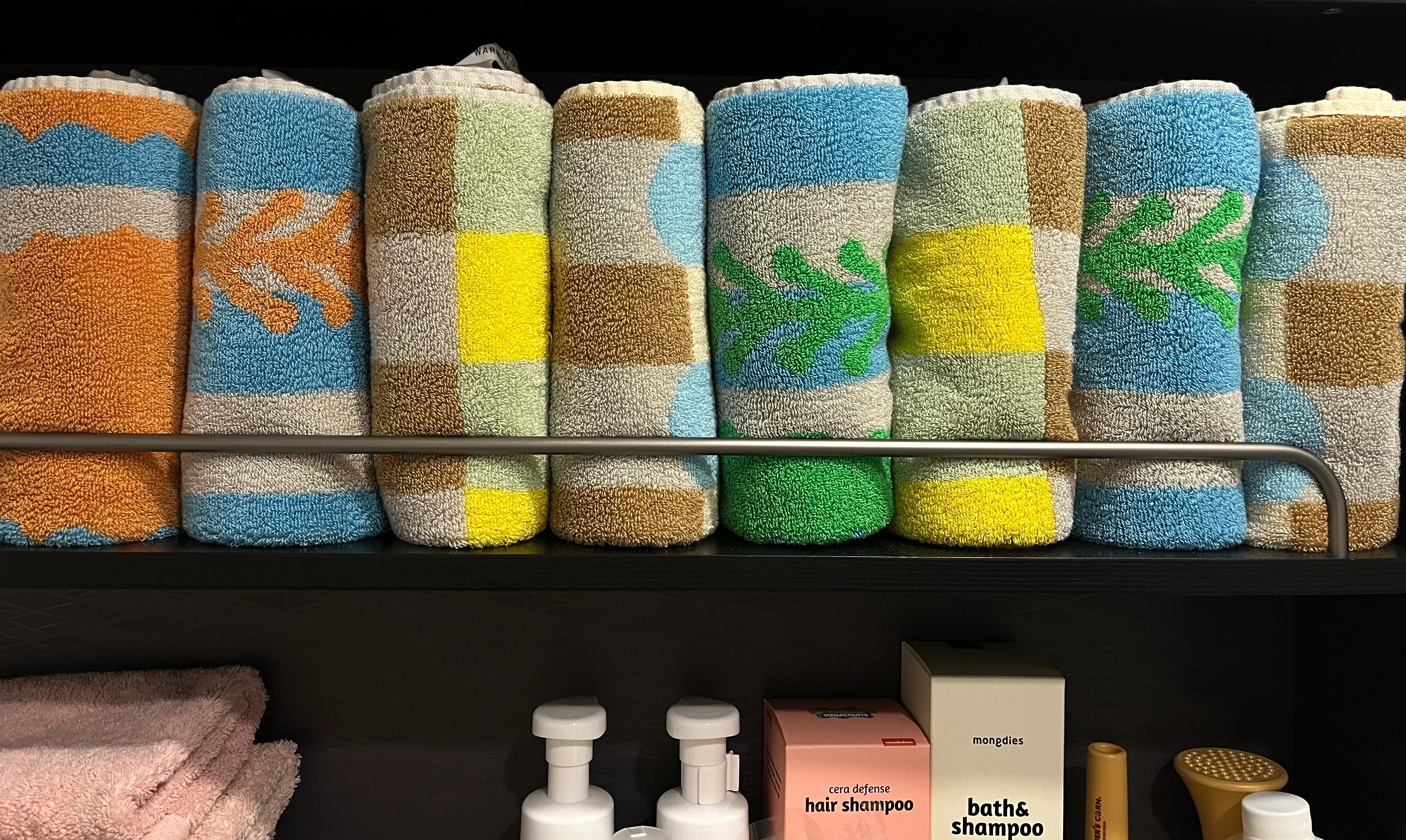 Warm Colorblock Check Hand Towel user photo