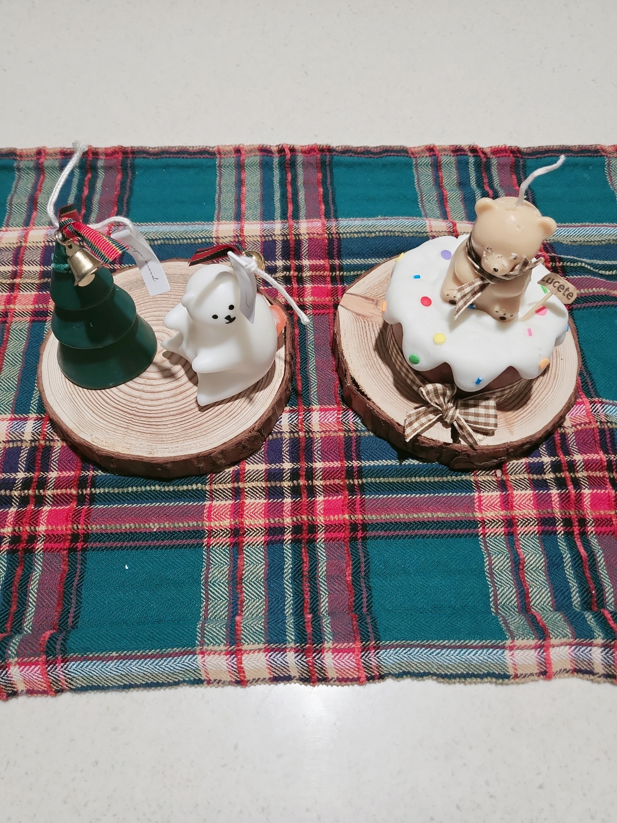 Christmas Bear & Tree Candle Set user photo