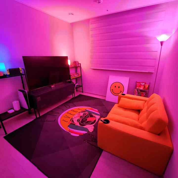 CHAPUL テレビ台 ラウンド型［4色］を使ったコーディネート 2