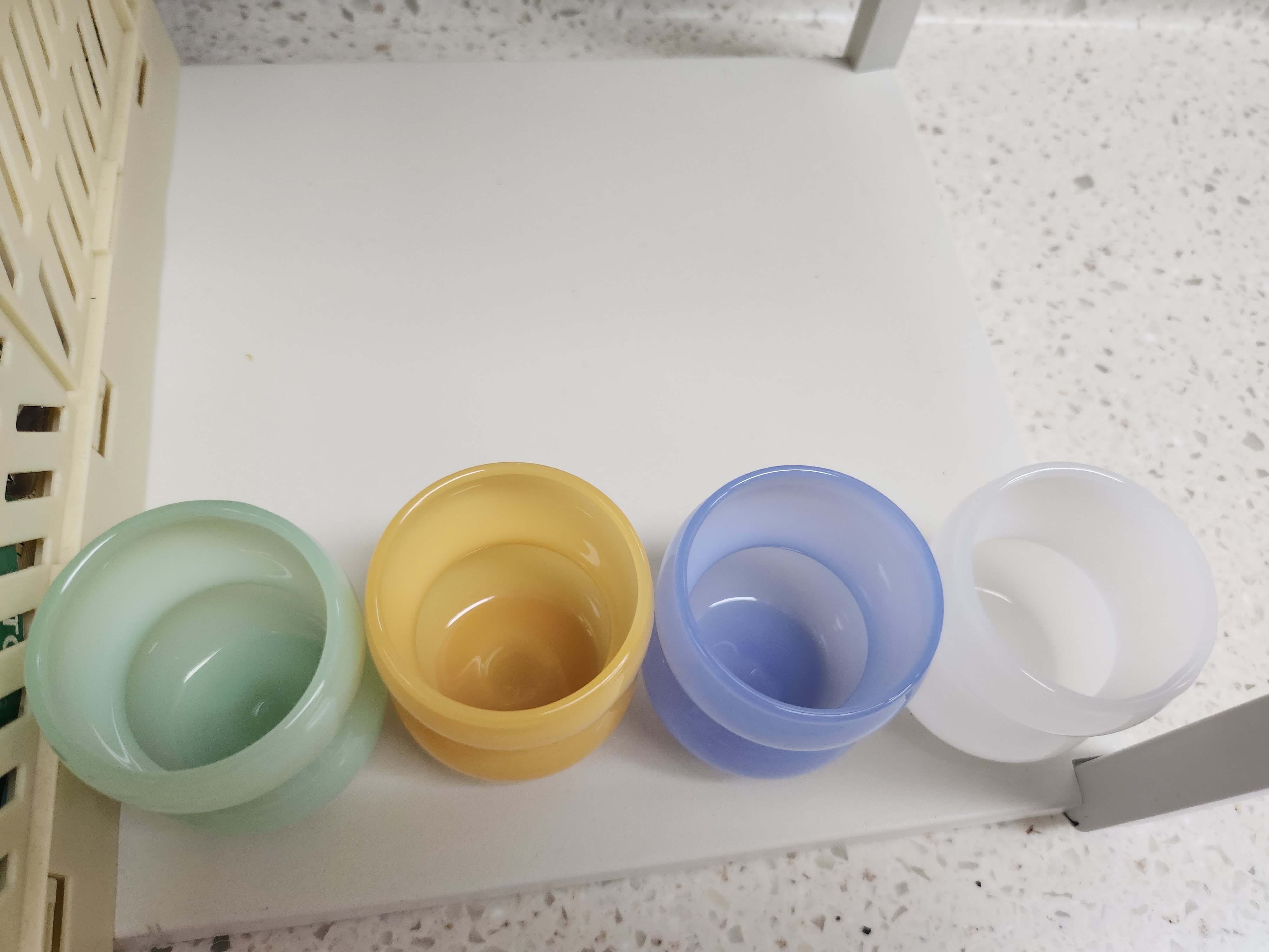 Newtige Milk Glass Soju & Sake Cup Set (4-Piece) user photo