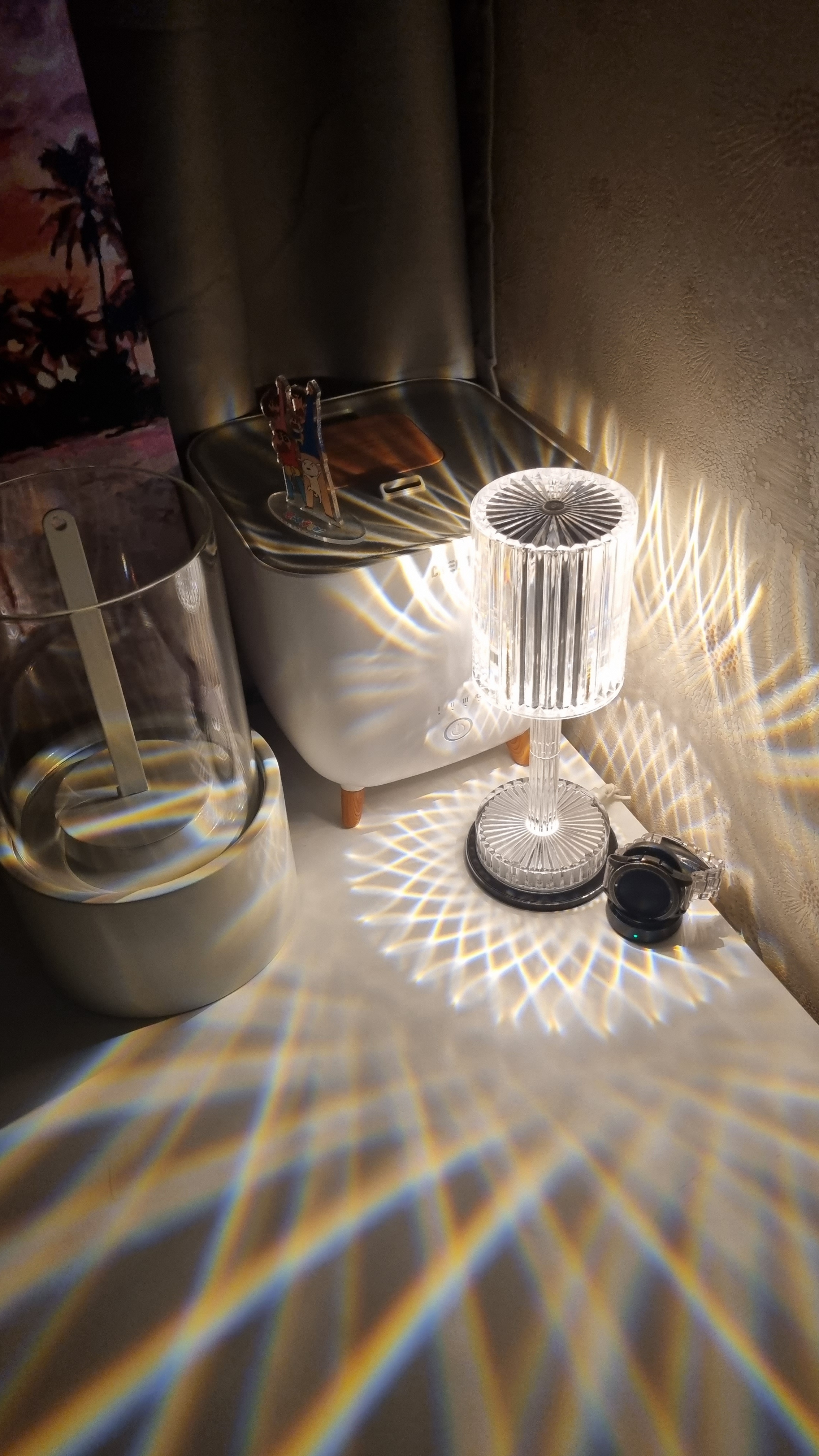 Rechargeable Wireless LED Crystal Glow Mood Light user photo