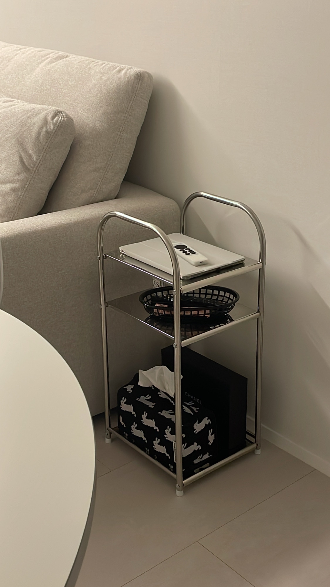 Metal 3-Tier Square Side Table user photo