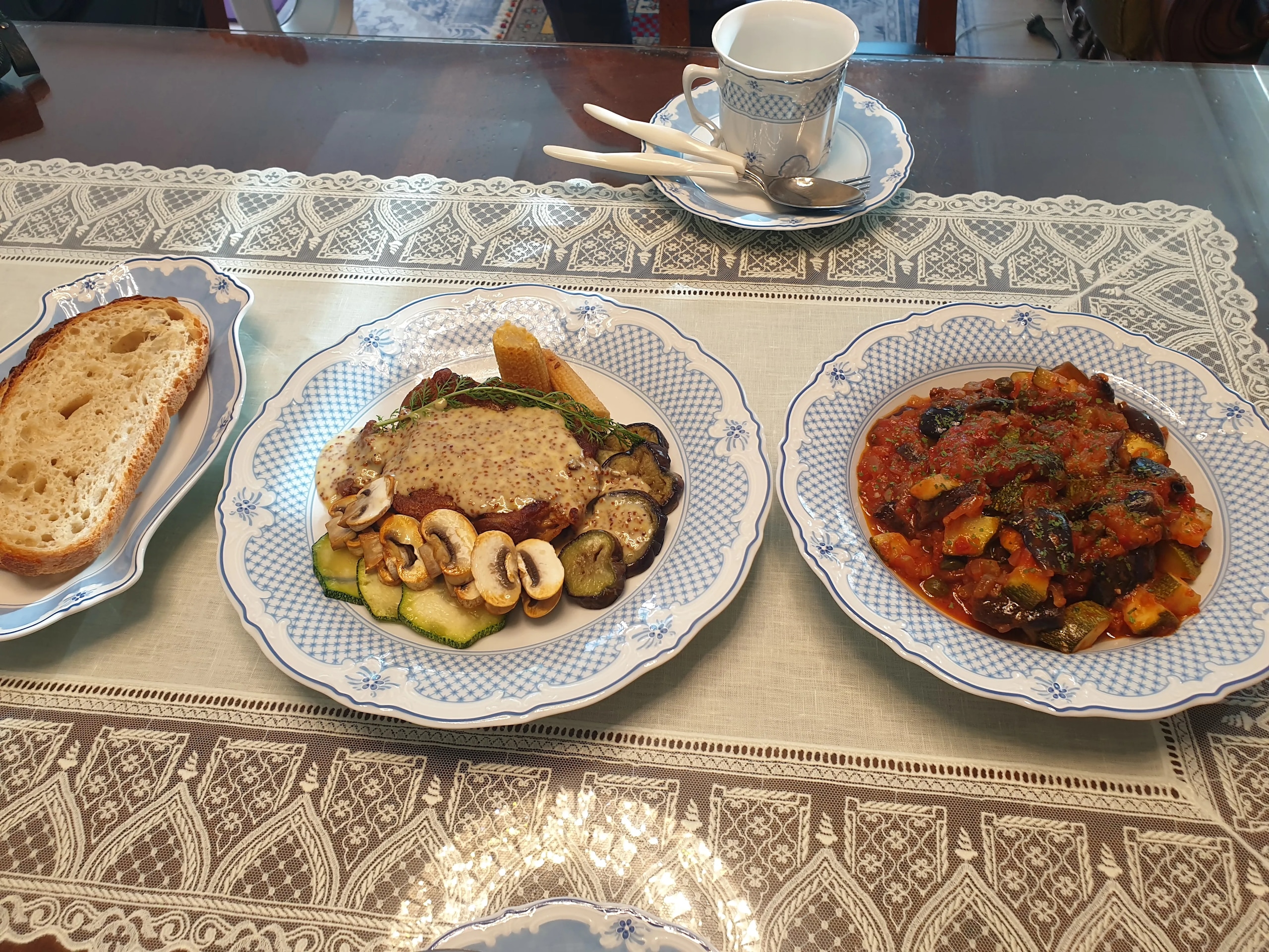 Hutschenreuther Estelle グリッドリムプレート 深型 24cm［2色