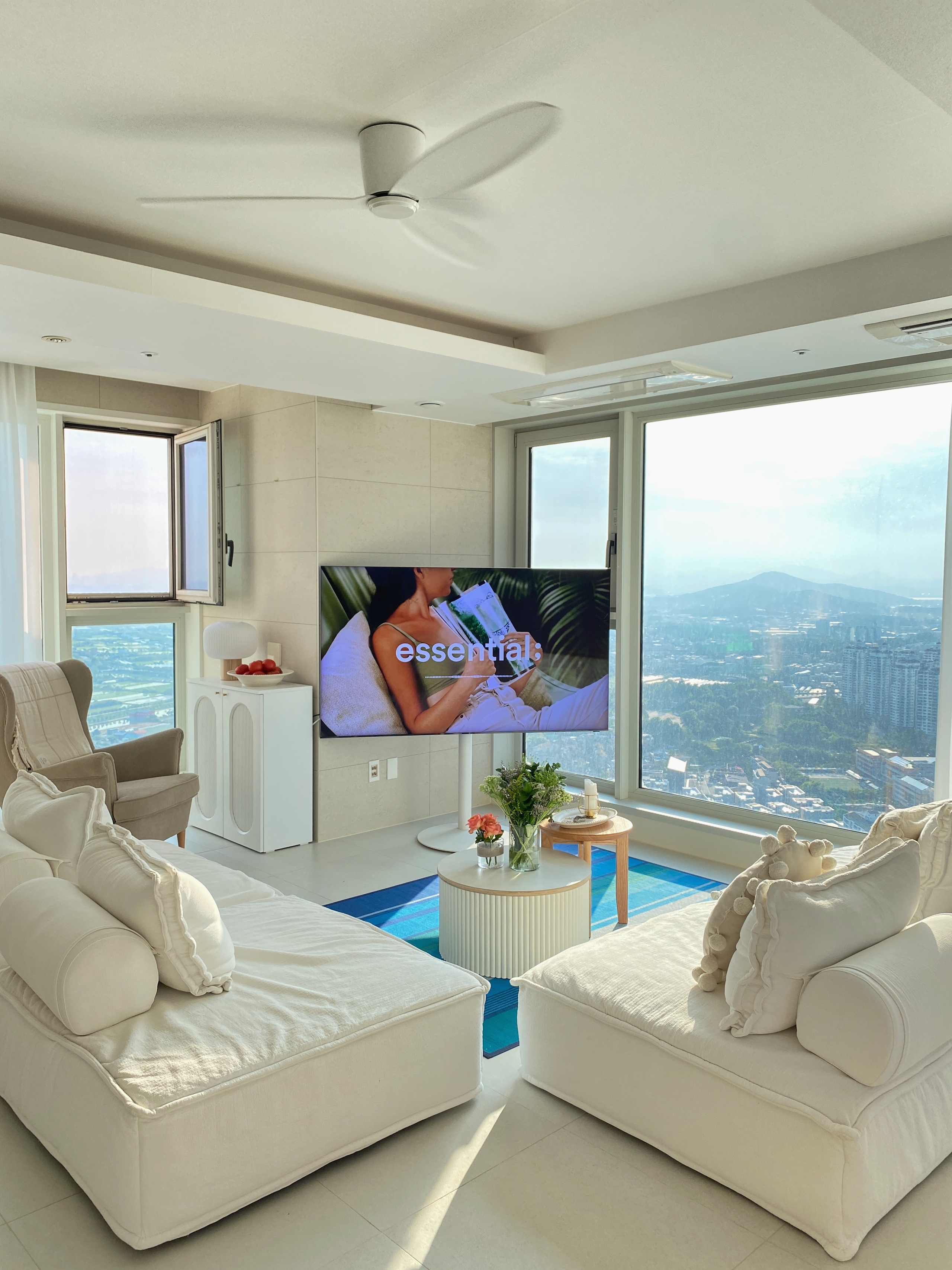 CENARE Andu Tembar 楕円形 キャビネット 80cm | 棚・チェスト