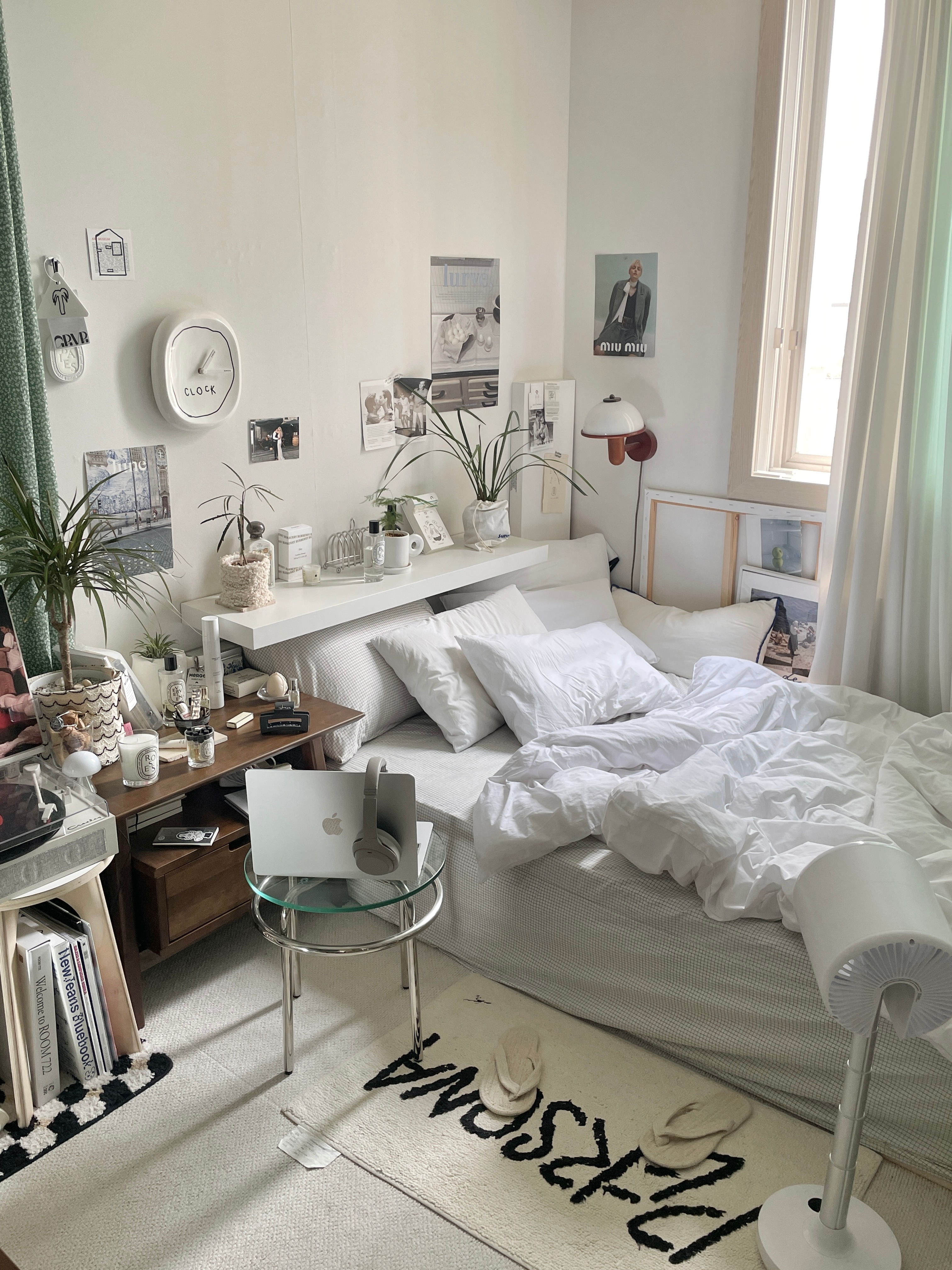 Almond Check Pattern Pure Cotton Duvet Cover & Fitted Sheet user photo