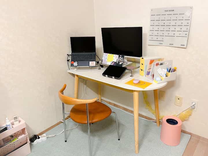 モジュール モニター台 組み立て不要［7色］を使ったコーディネート 3