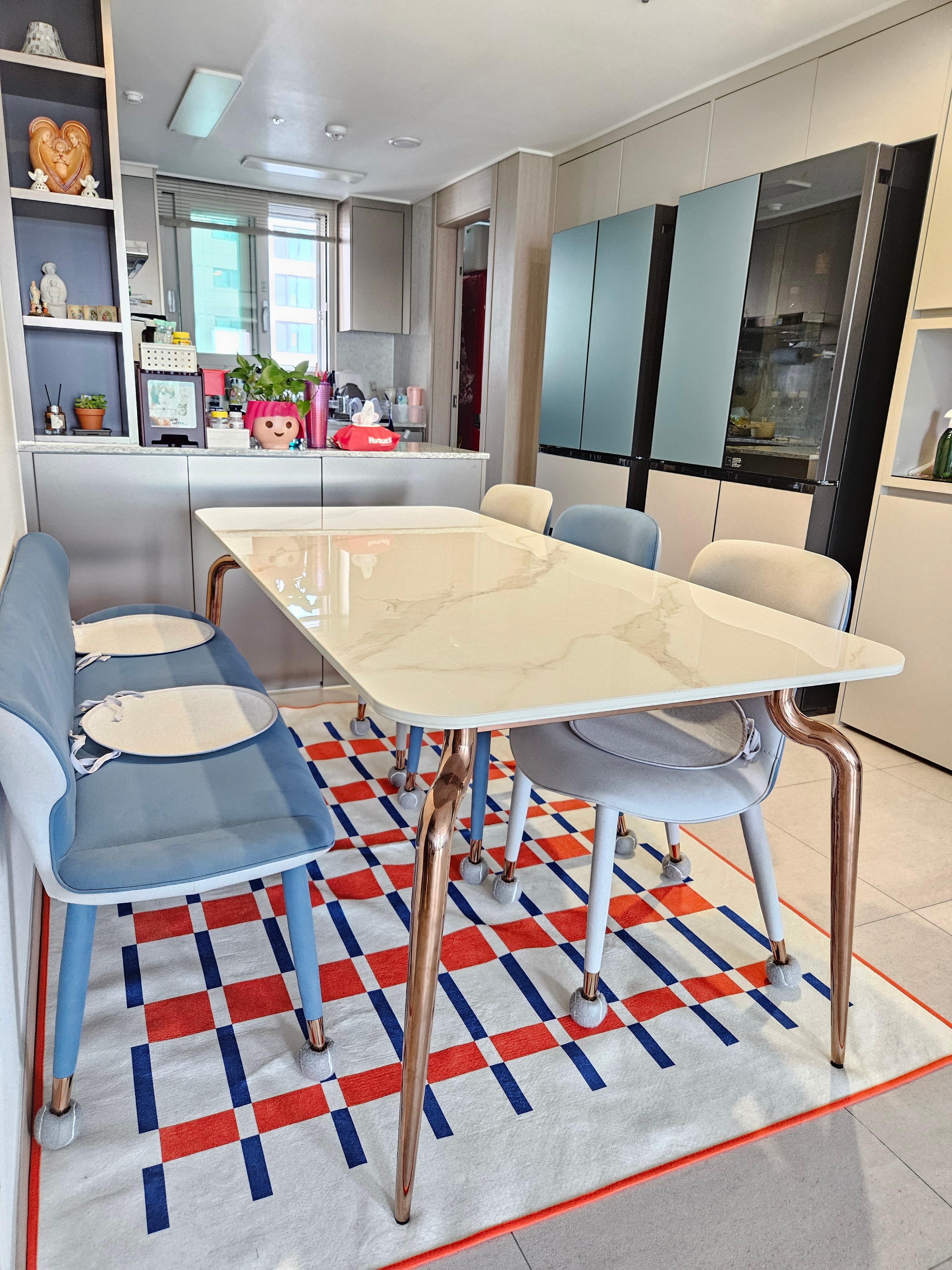 Checkered Chenille Mid-Century Area Rug user photo