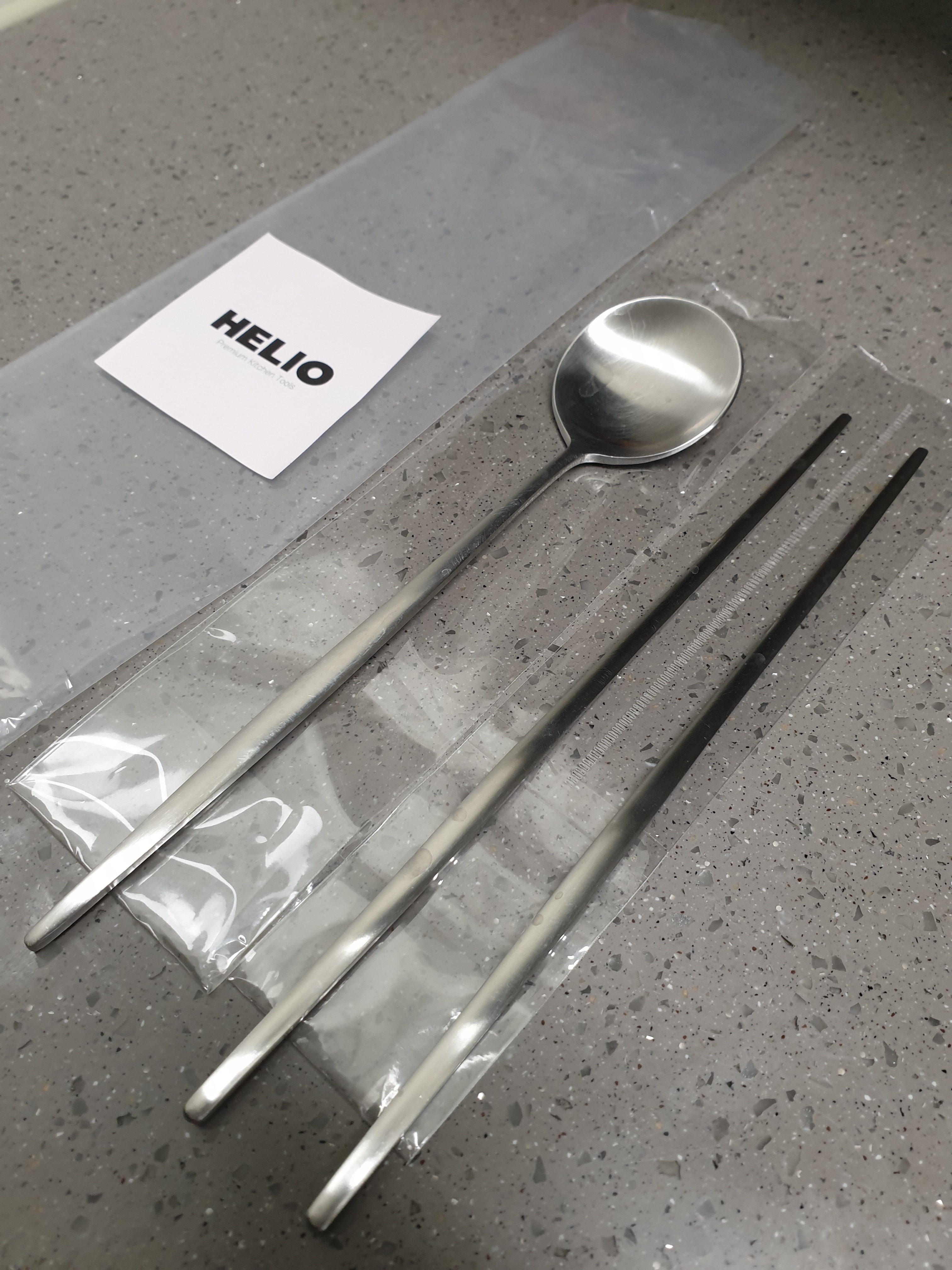 Helio Stainless Steel Spoon & Chopsticks Set user photo