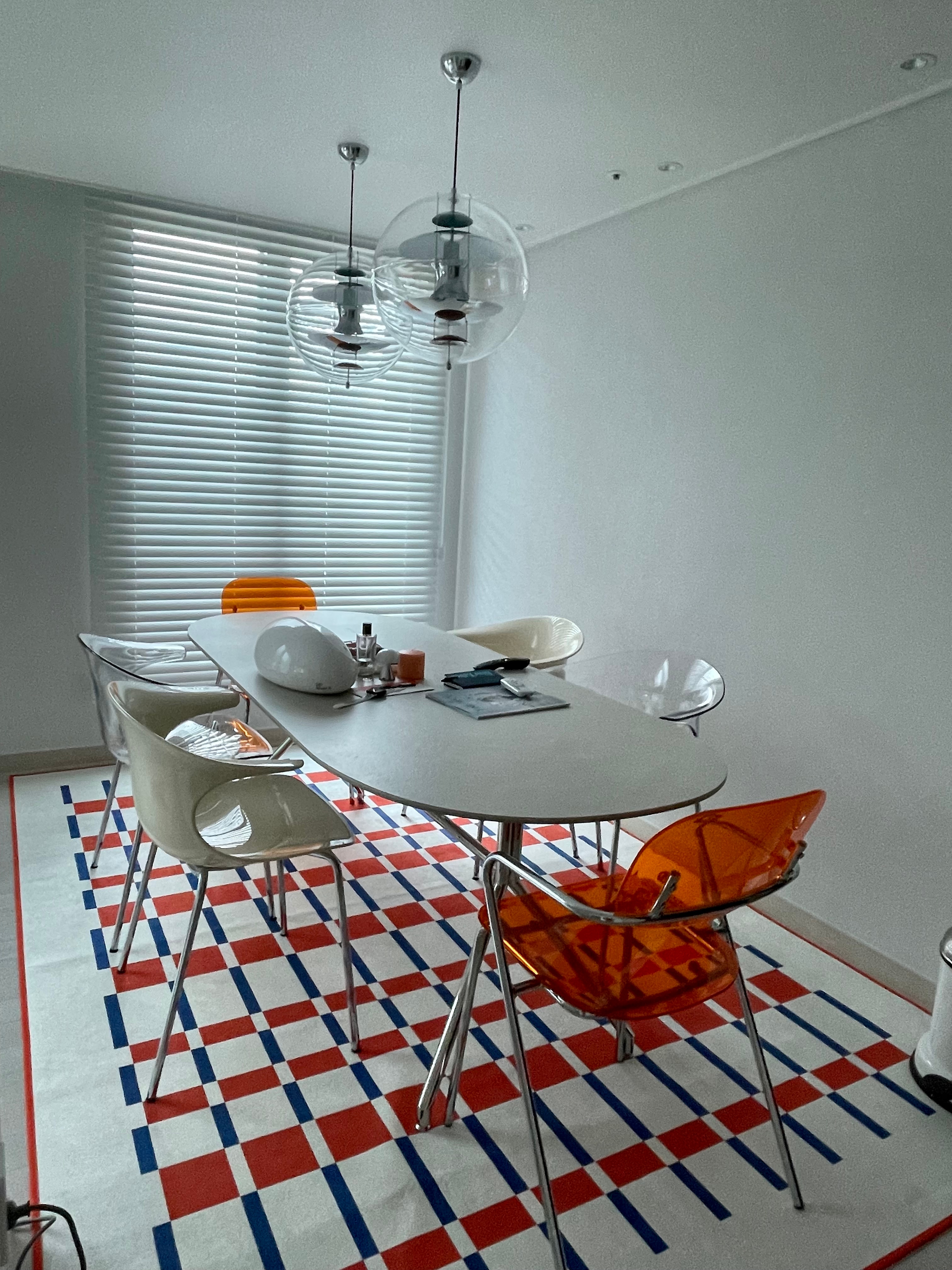 Checkered Chenille Mid-Century Area Rug user photo