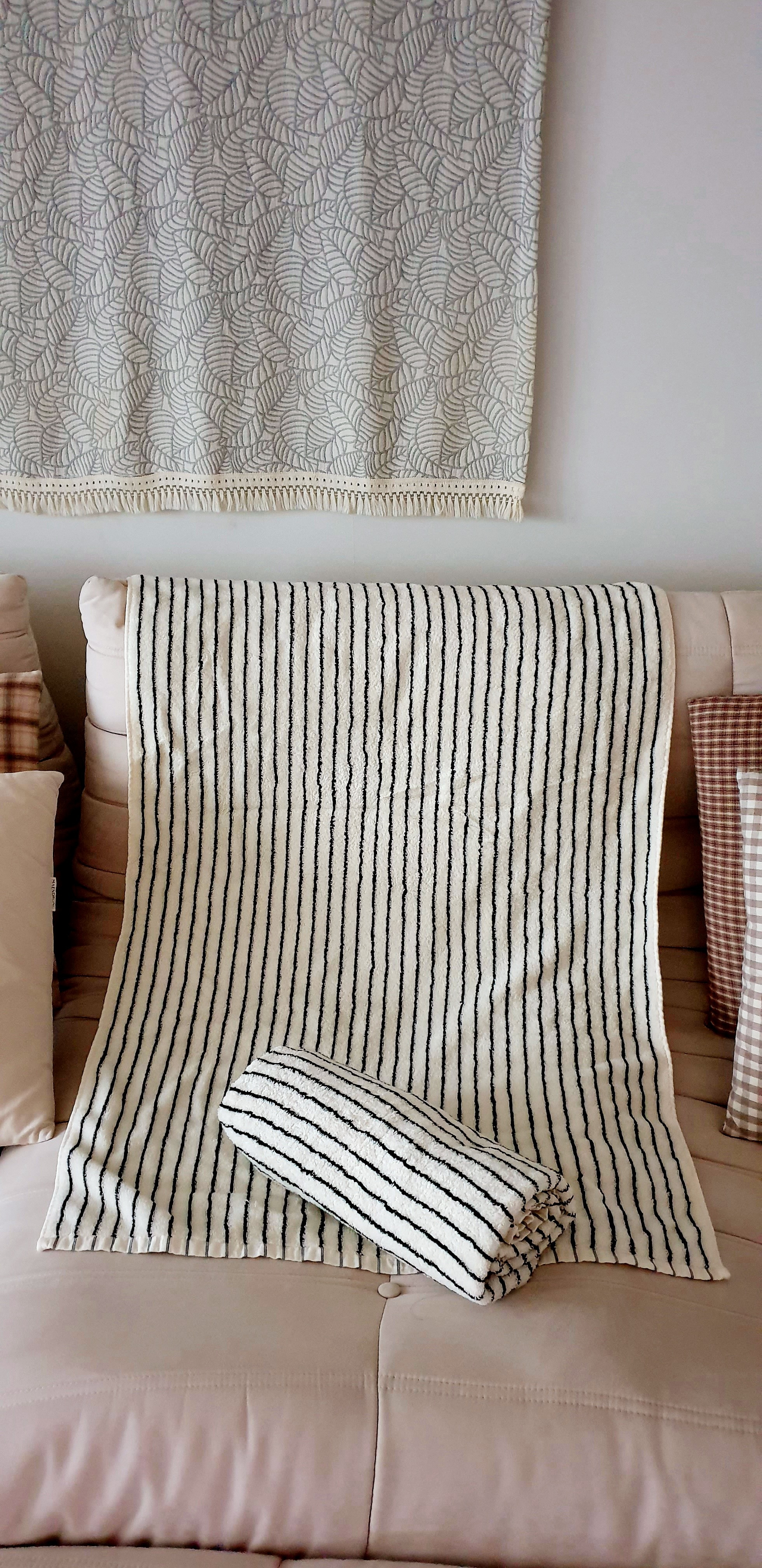 Cotton Modern Stripe Oversized Bath & Beach Towel user photo
