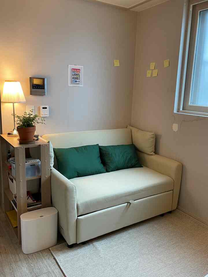 SAND 2人掛け ソファベッド［3色・2サイズ］を使ったコーディネート 1