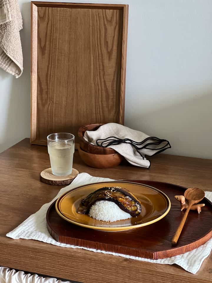 ウッド サラダボウル＆スプーン 4点セット［2種］を使ったコーディネート 2