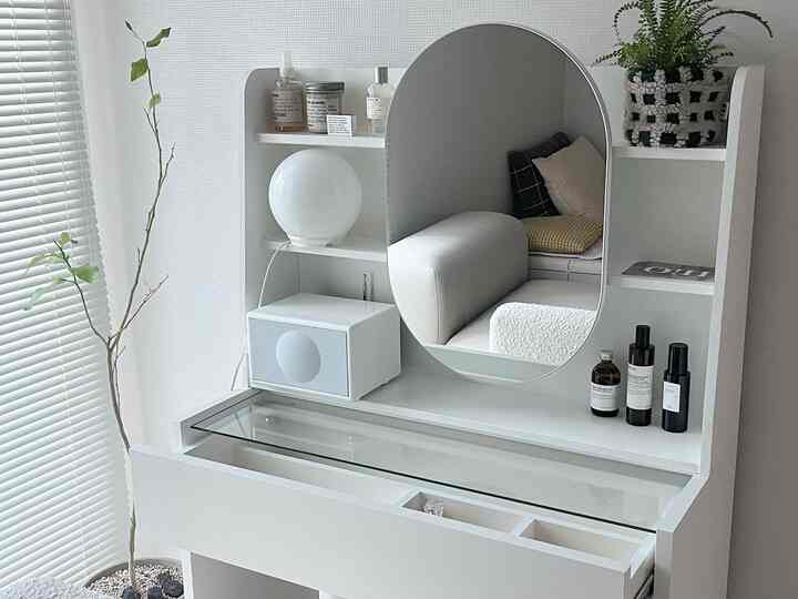 I am スライド ショーケース付き ドレッサー［2色］を使ったコーディネート 3