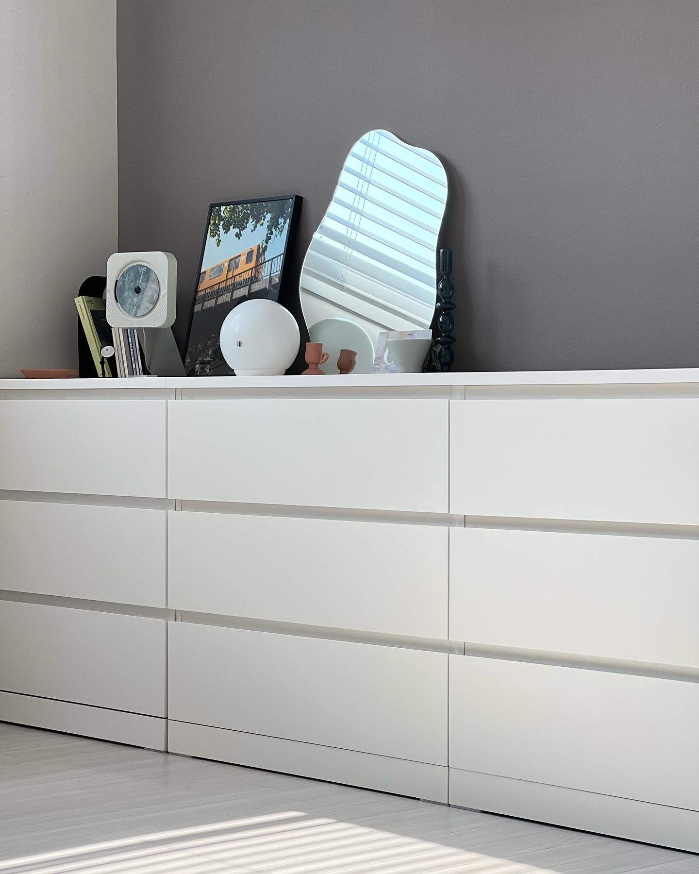 IKEA] MALM チェスト(白) x2 IKEA MALM マルム チェスト (引き出しx2 