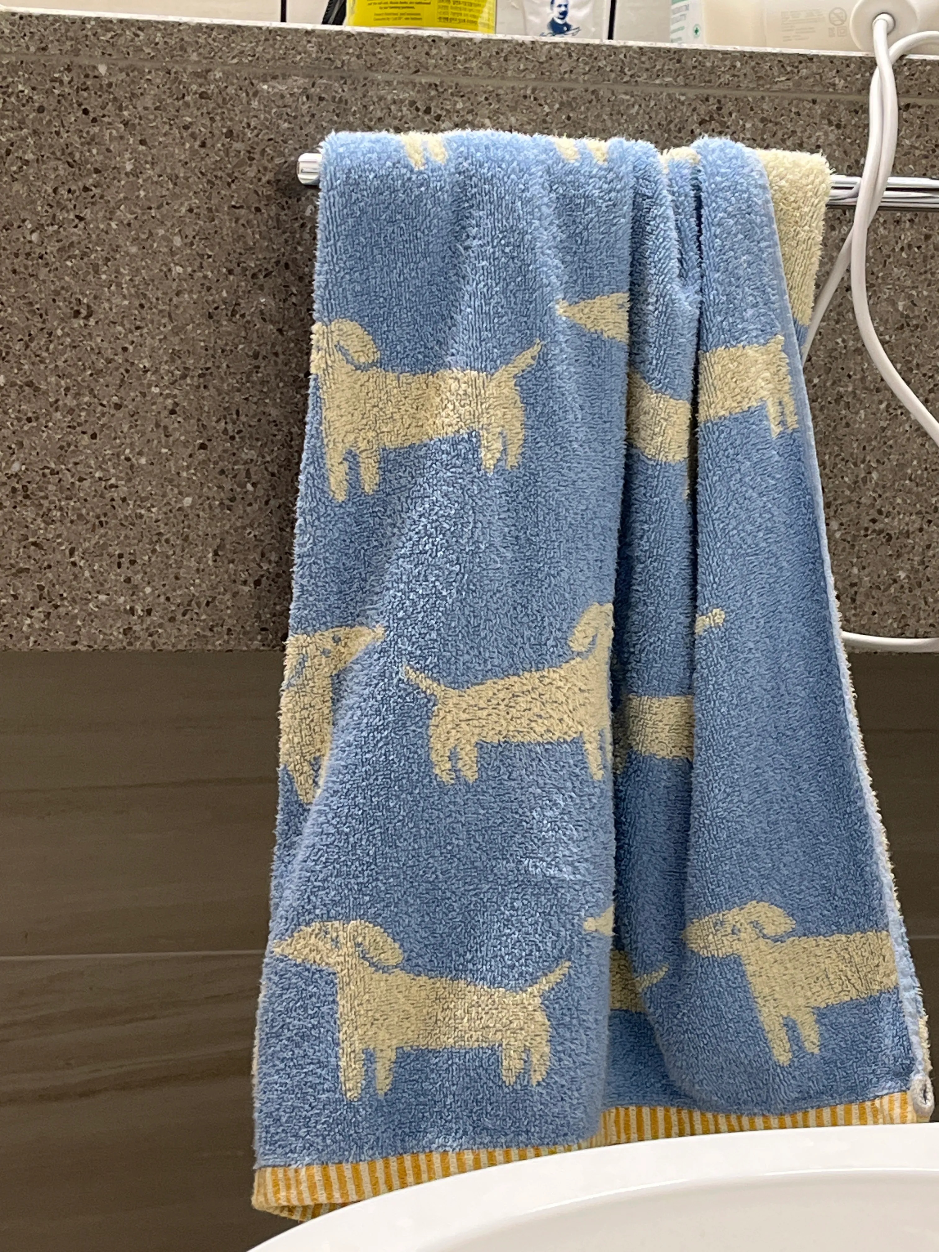 Swimming Dog Bath Towel user photo