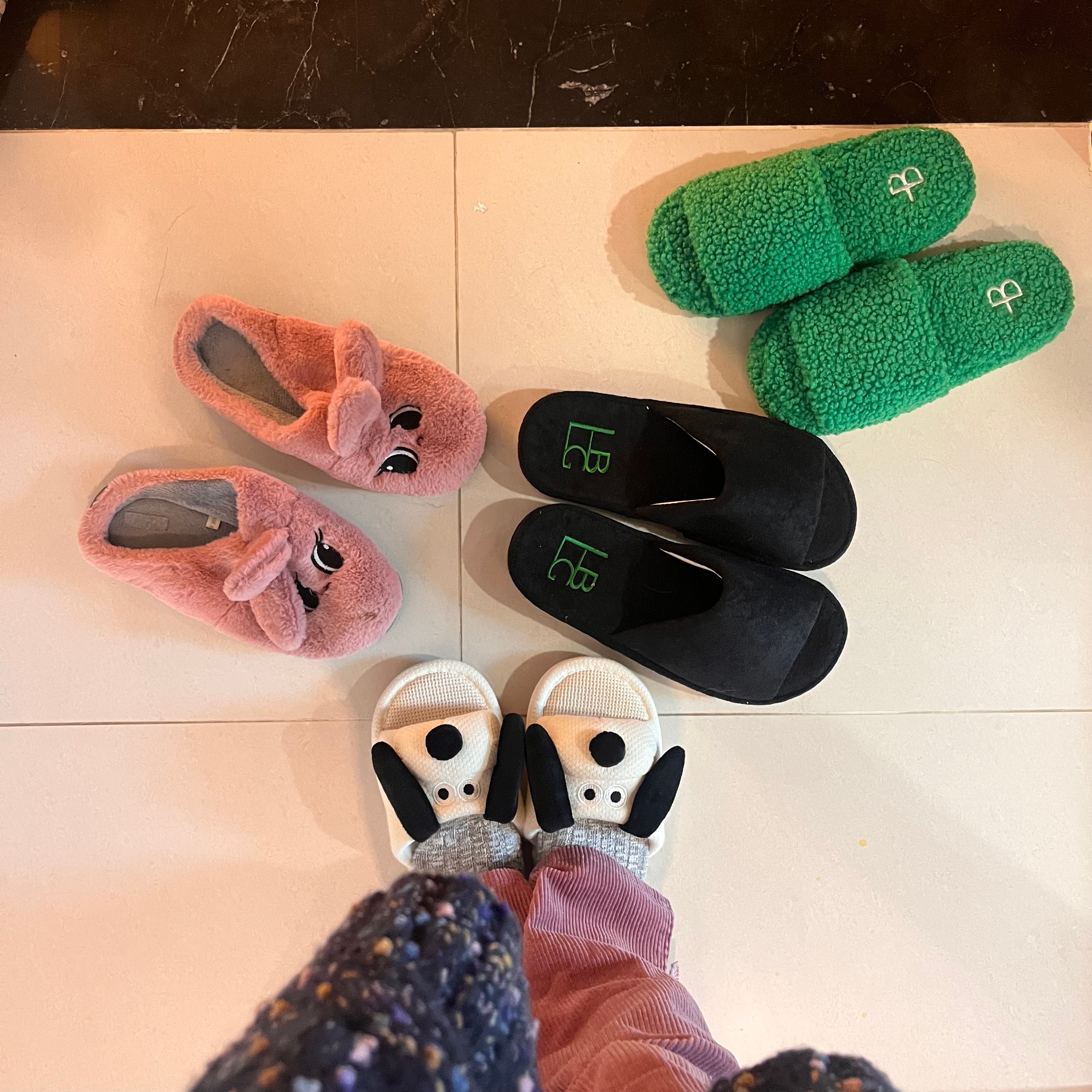 Fluffy Fleece Noise-Reducing Slippers user photo
