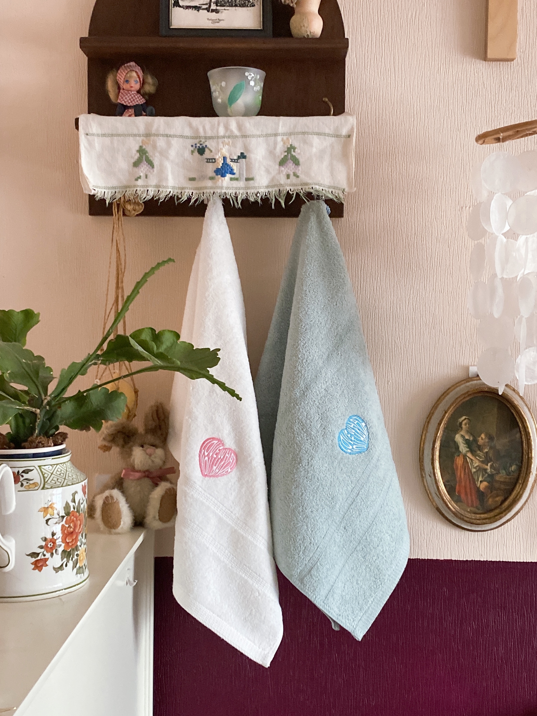 Heart Embroidery Kitsch Towel Set (10-Pack) user photo