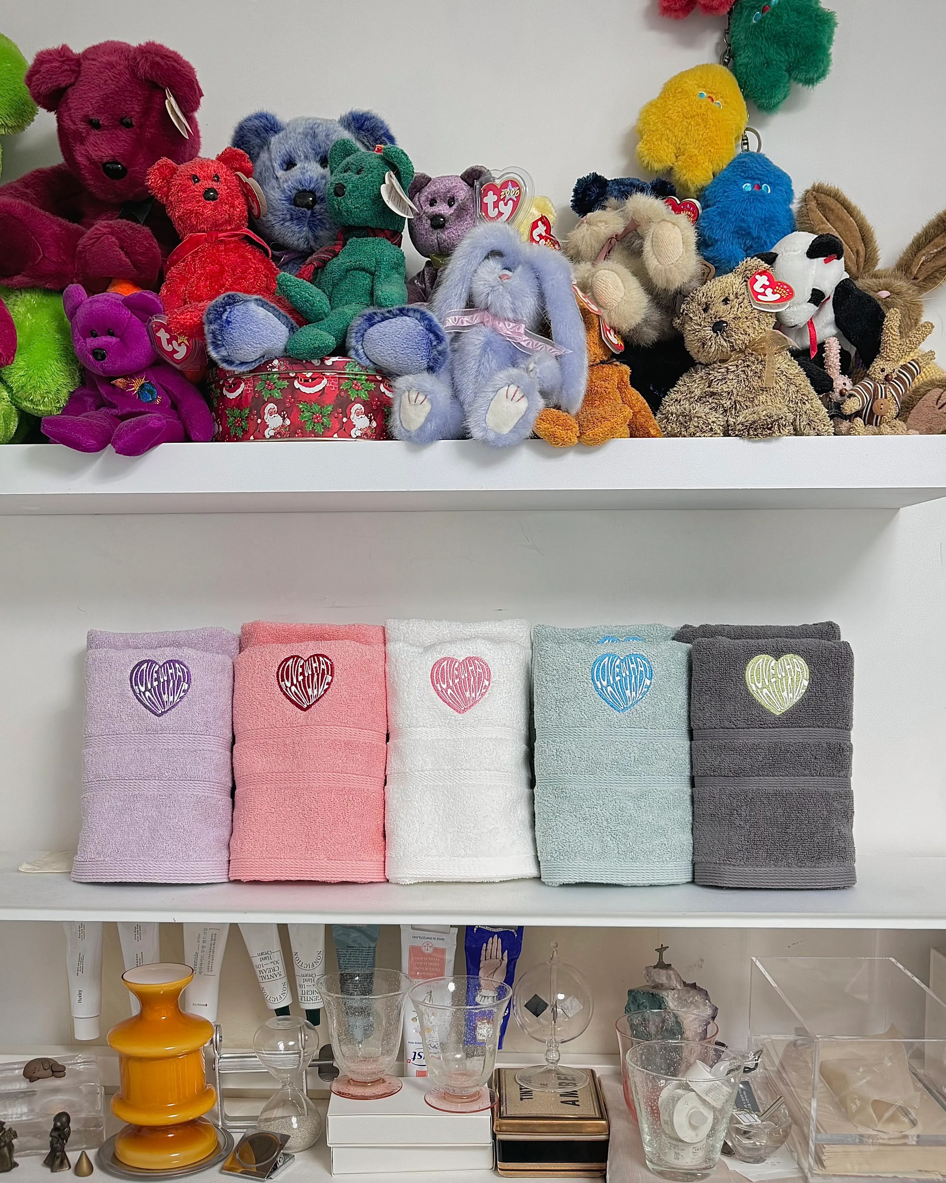 Heart Embroidery Kitsch Towel Set (10-Pack) user photo