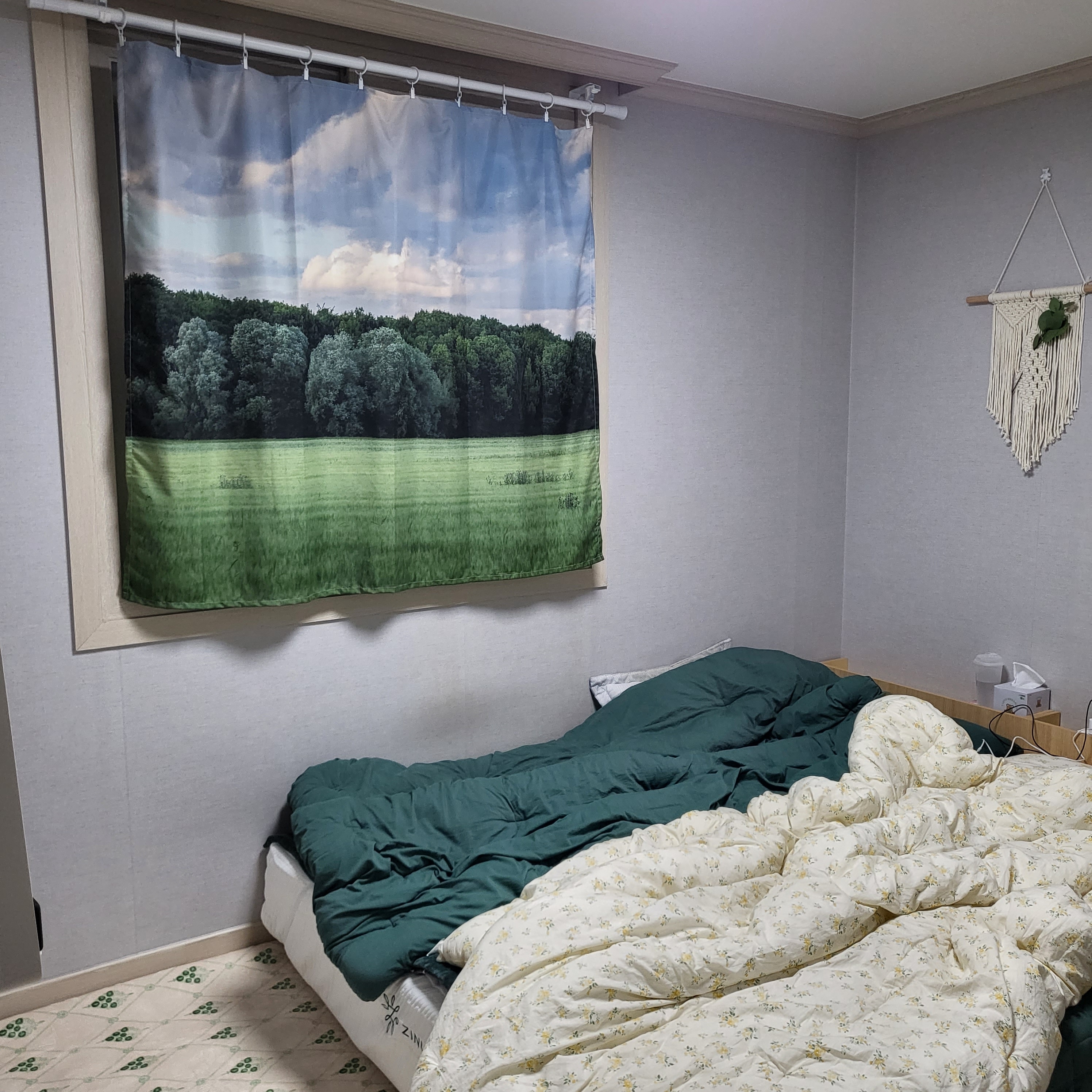 Low Bed Headboard with Concealed Shelf Storage user photo