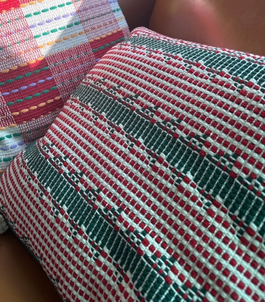 Holiday Woven Tassel Pillow Cover (18