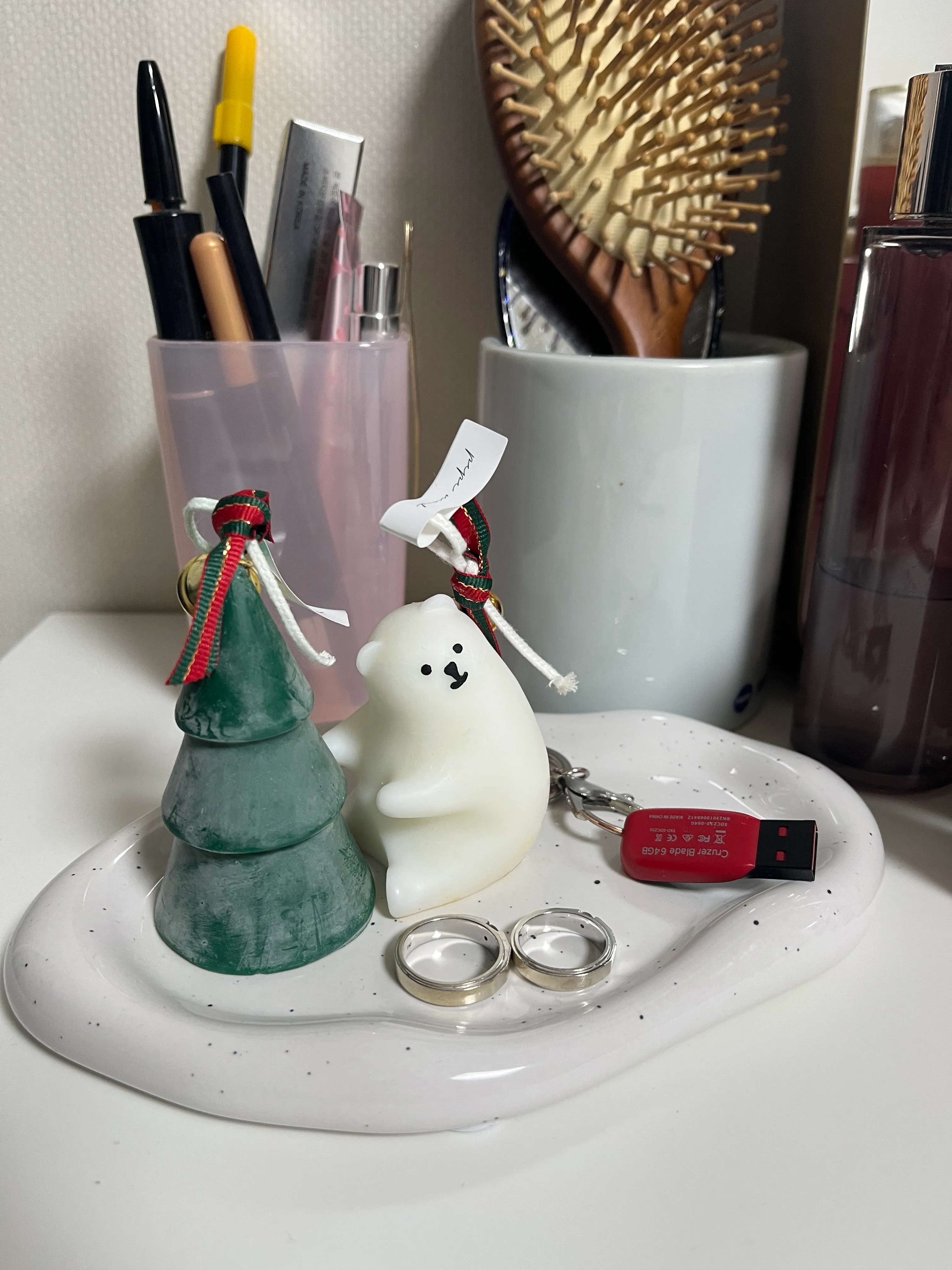 Christmas Bear & Tree Candle Set user photo