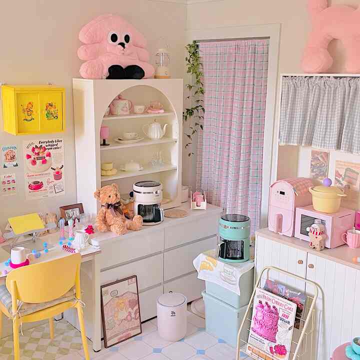 CREAM 3段 マガジンラック ［2色］を使ったコーディネート 3