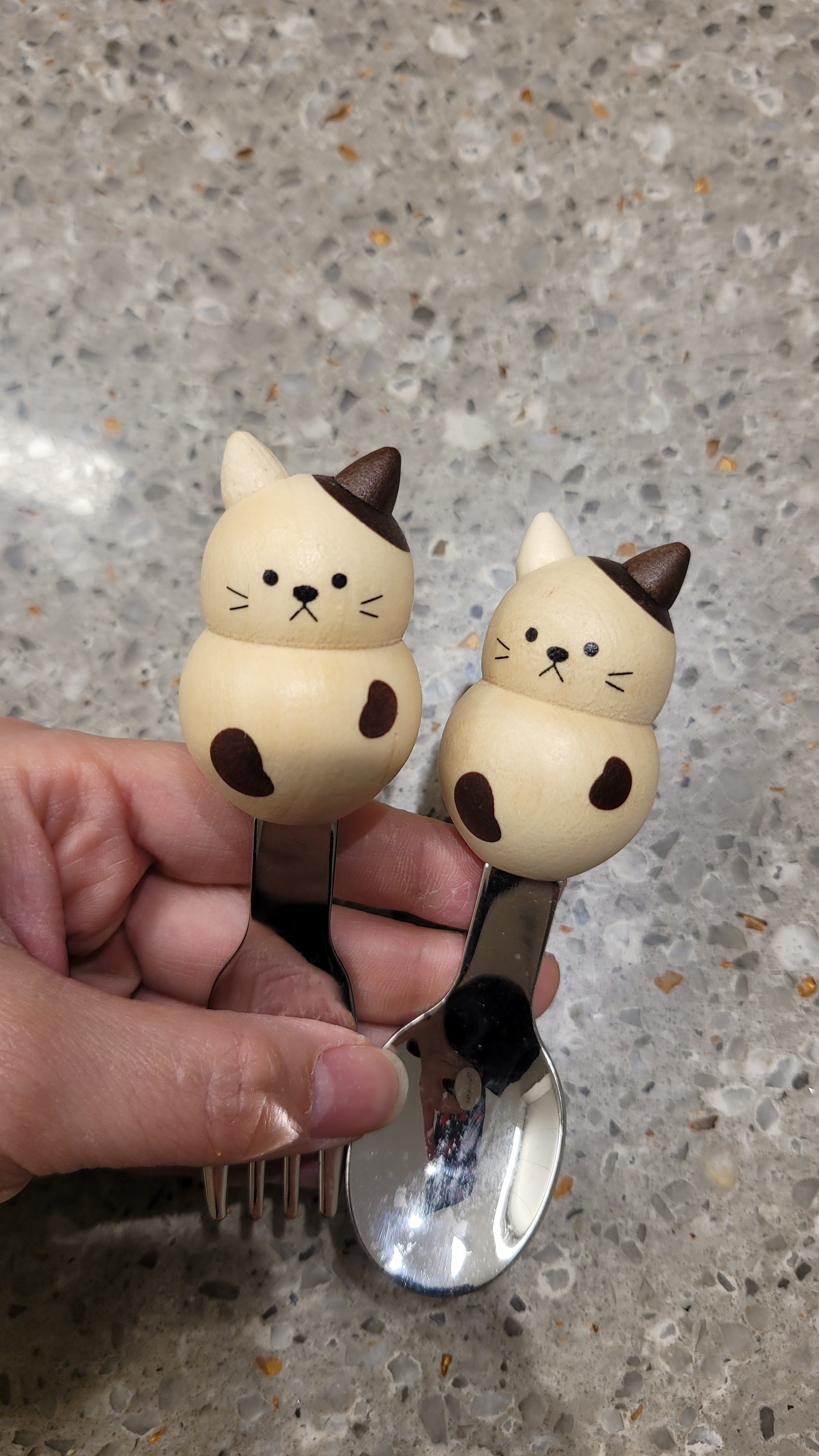 Chubby Animal Wood Handle Spoon & Fork Set (4-Piece) user photo
