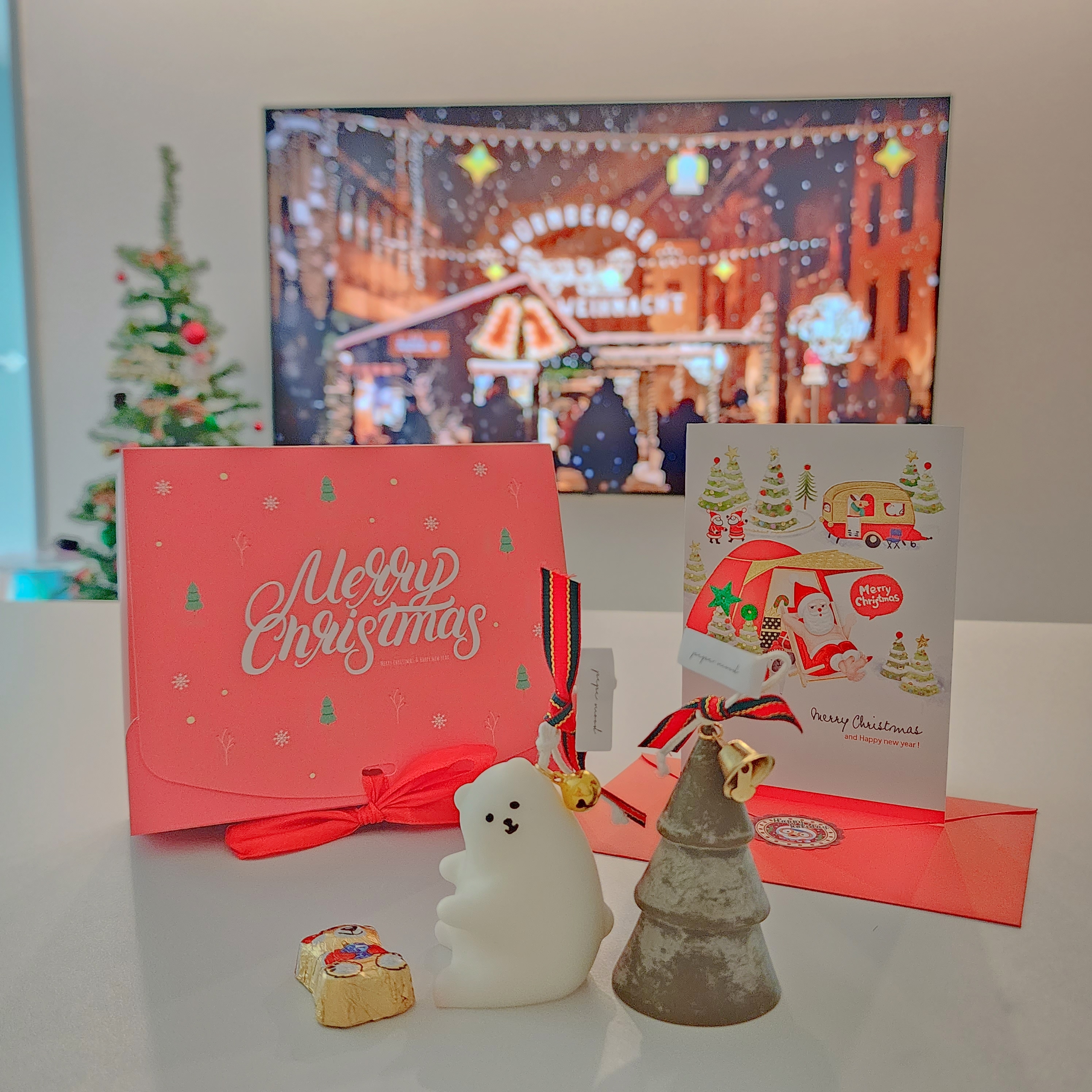 Christmas Bear & Tree Candle Set user photo