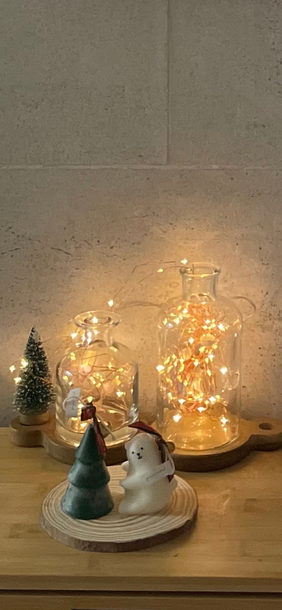Christmas Bear & Tree Candle Set user photo