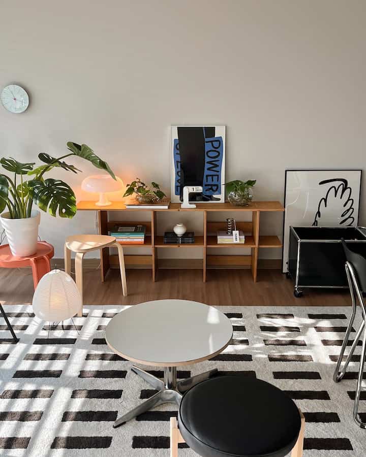 HPL ラウンド ローテーブル［2サイズ］を使ったコーディネート 1