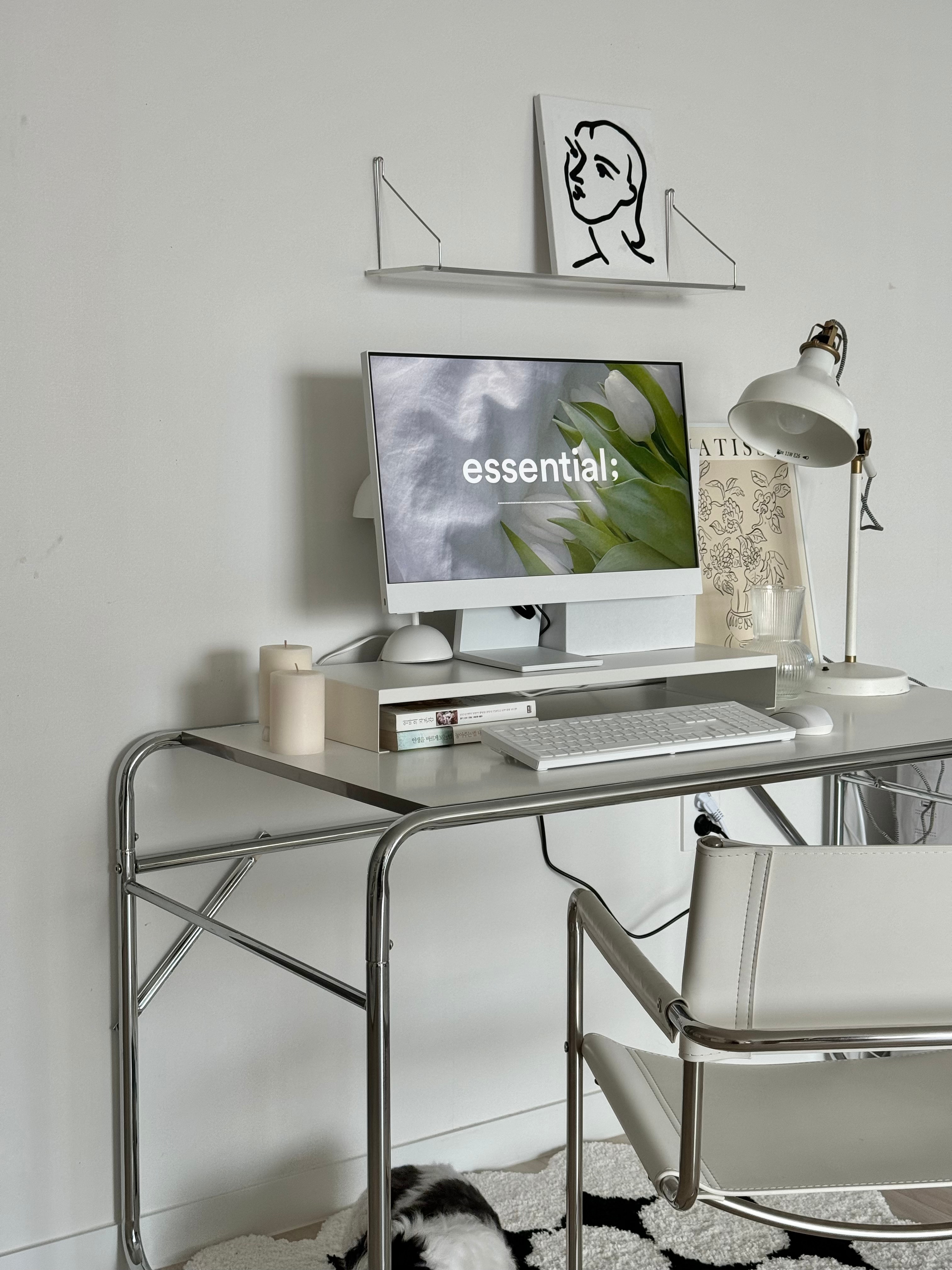 No-Drill Clear Acrylic Wall Shelf user photo