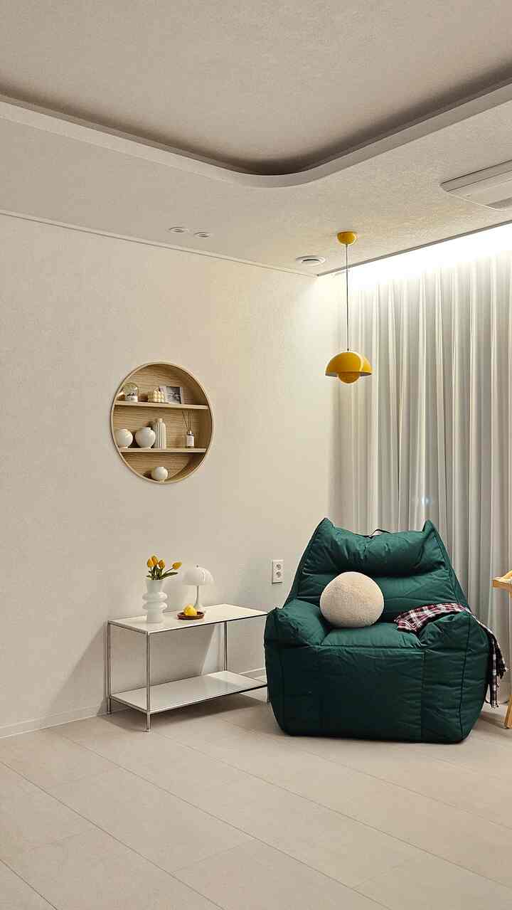 TOM meta-care 防水 ビーズソファ 1人掛け［4色］を使ったコーディネート 2