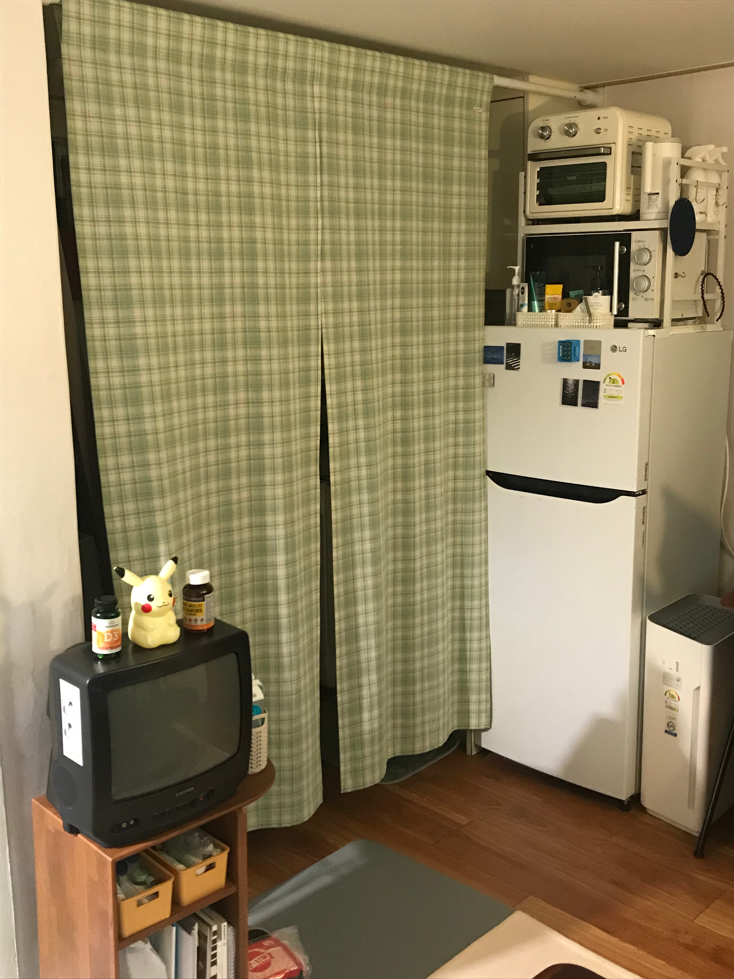 Vintage Check Door Curtain user photo