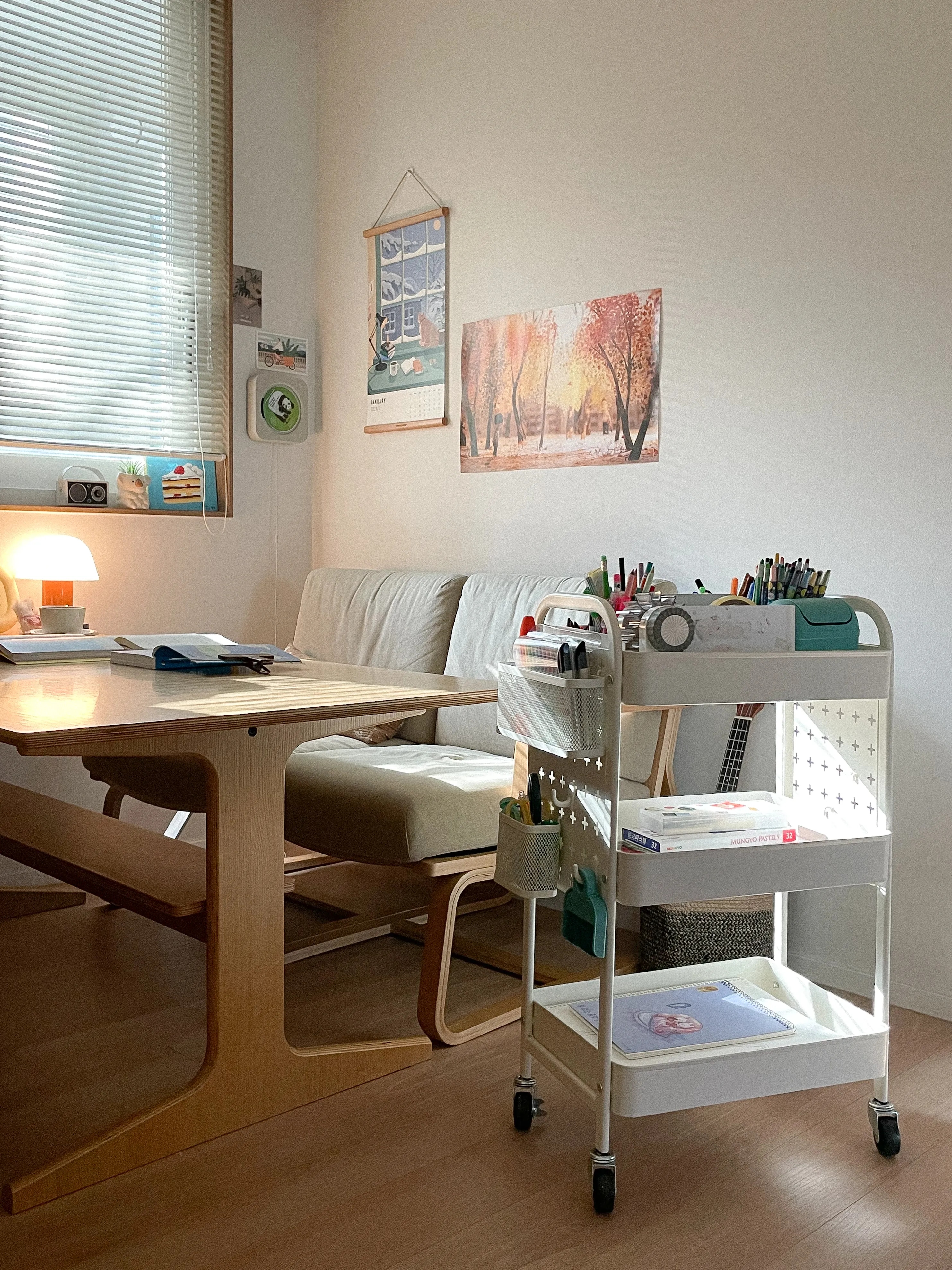 Kinsley Pegboard Utility Trolley Cart user photo