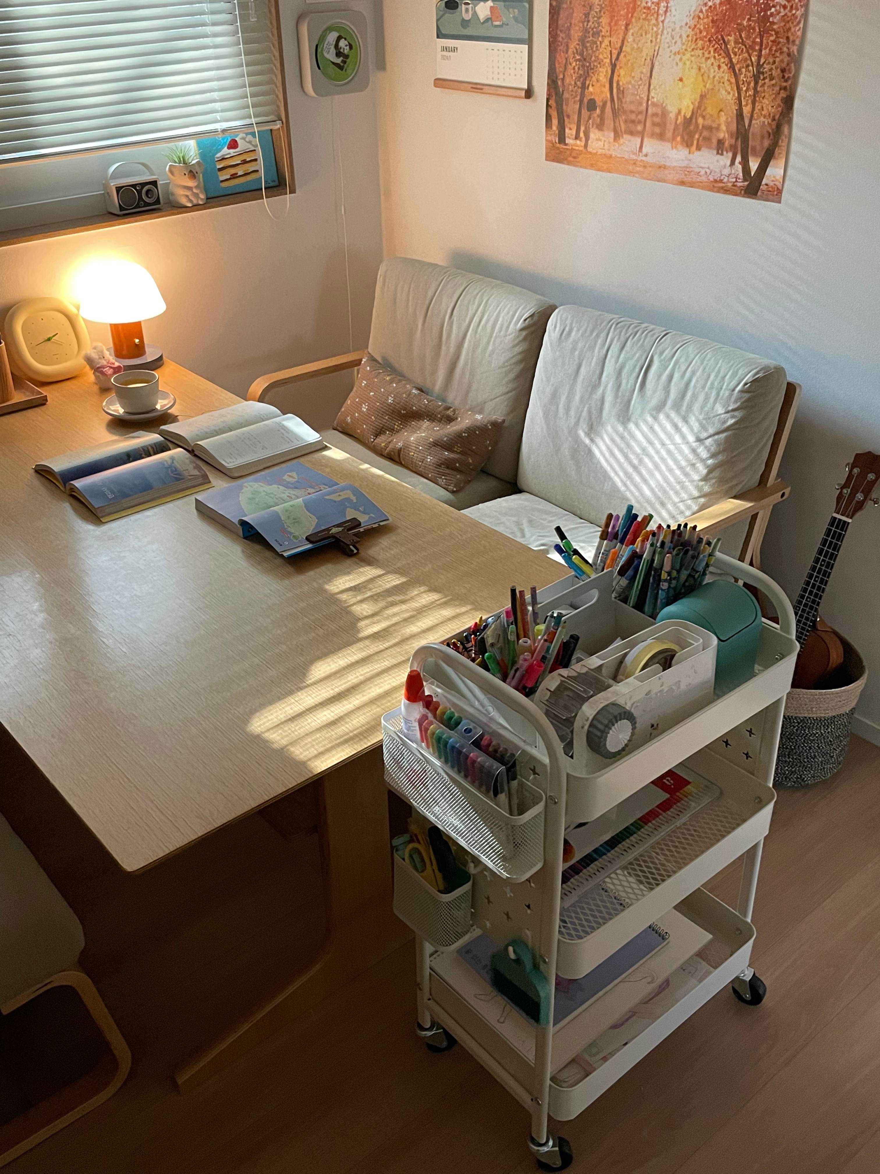 Kinsley Pegboard Utility Trolley Cart user photo