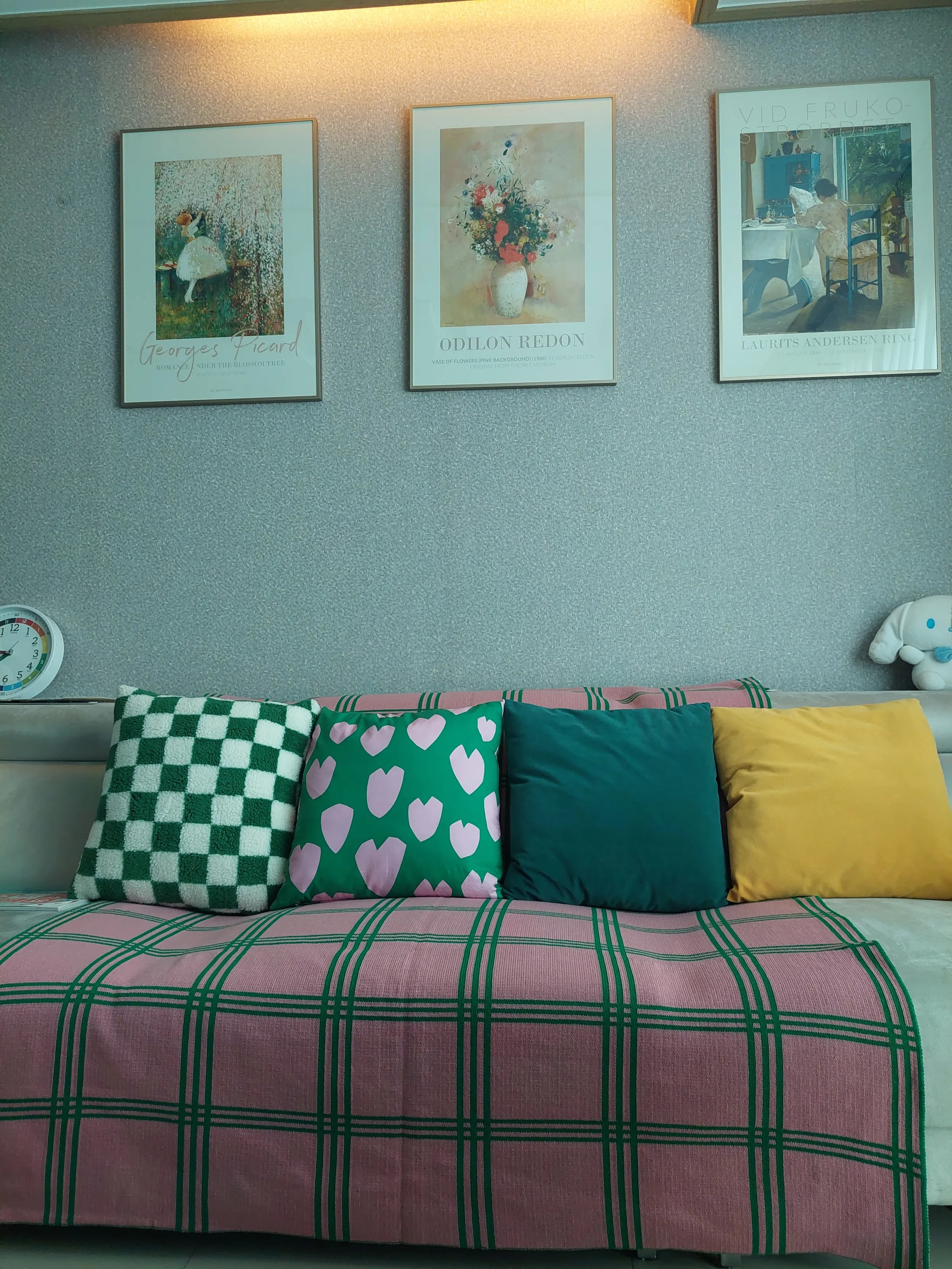 Verde Check Knit Blanket user photo