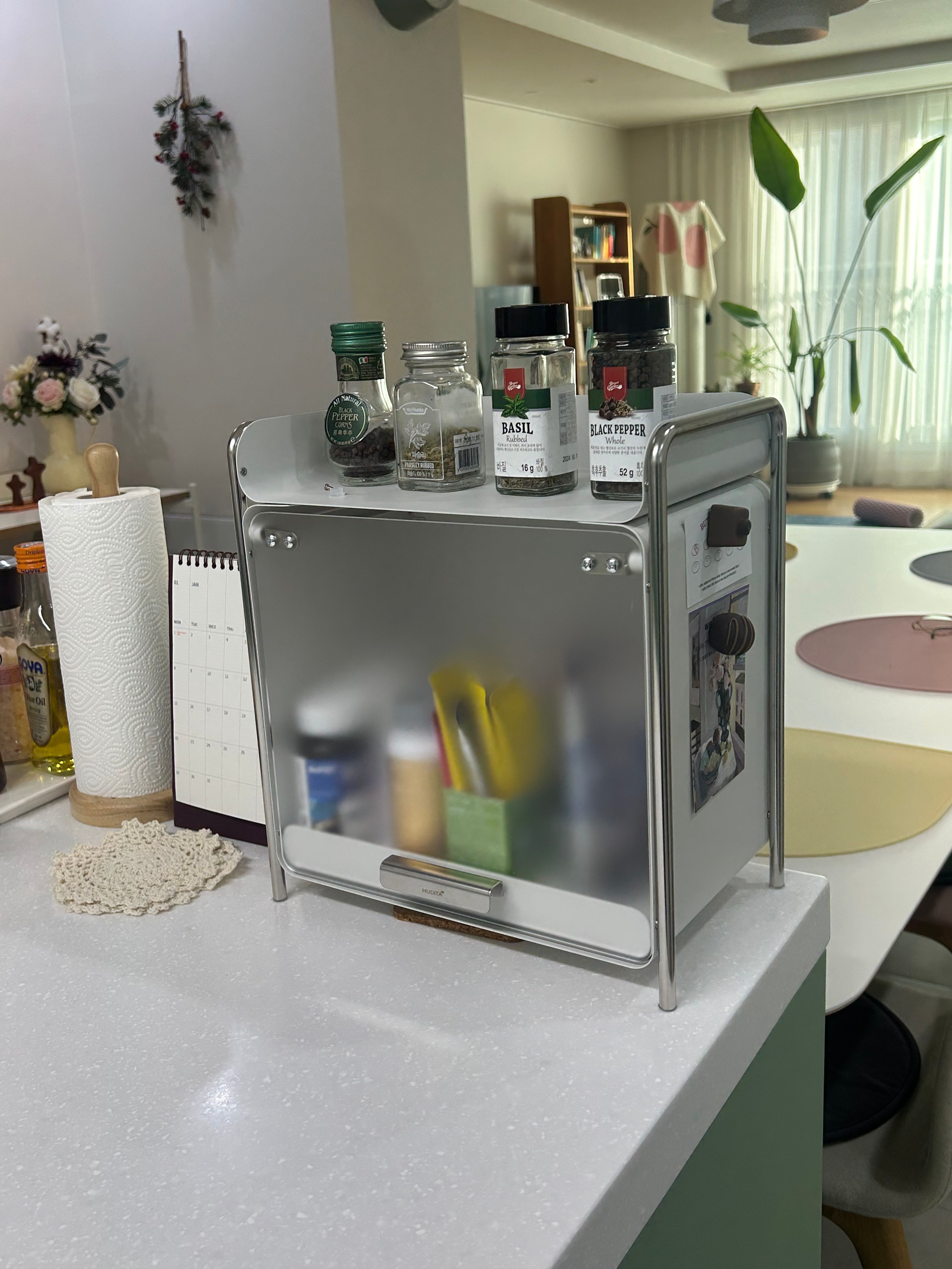 White Sliding Door Metal Storage Cabinet user photo