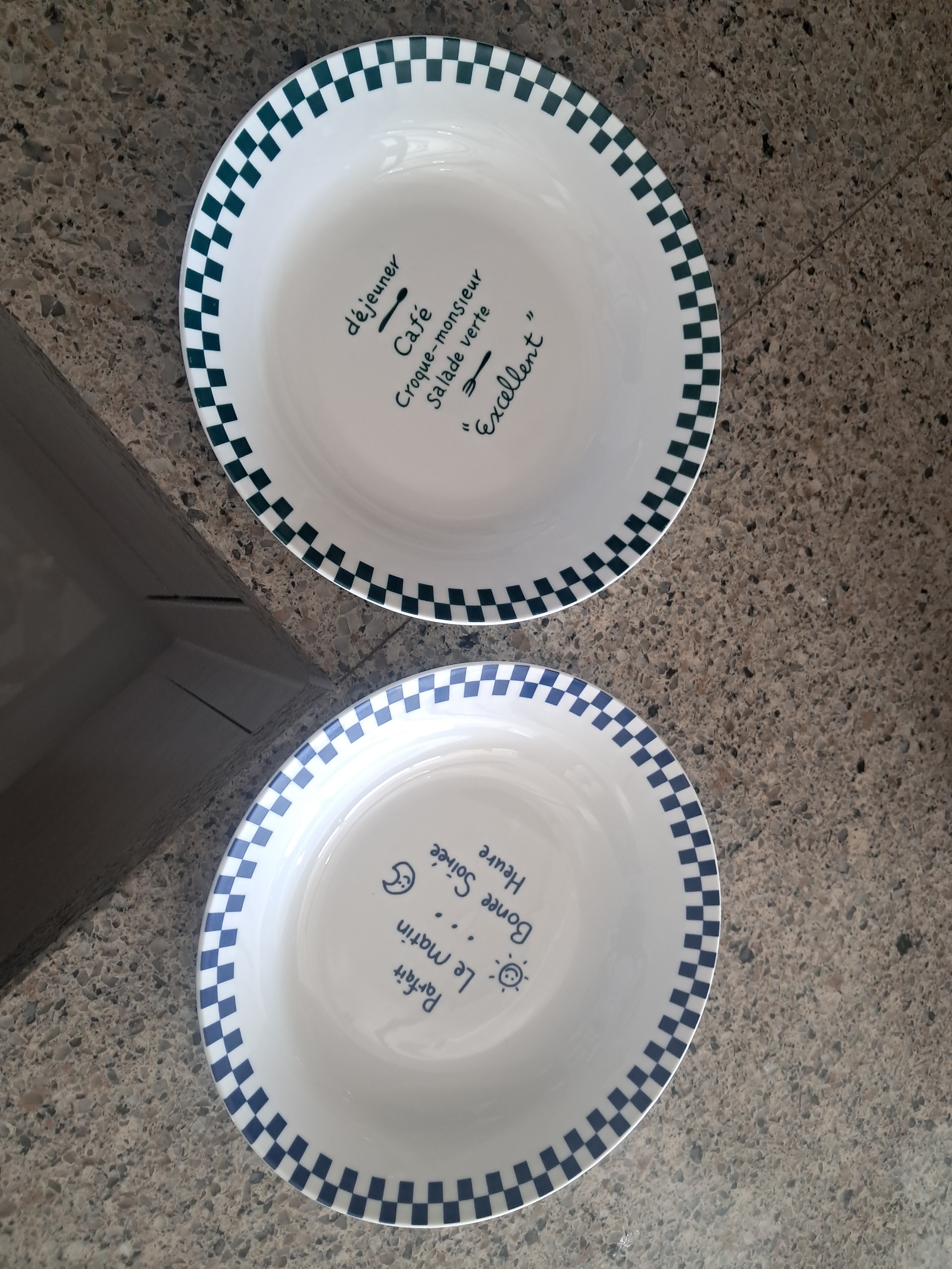 Retro Check Café Plate Set - 2pc user photo