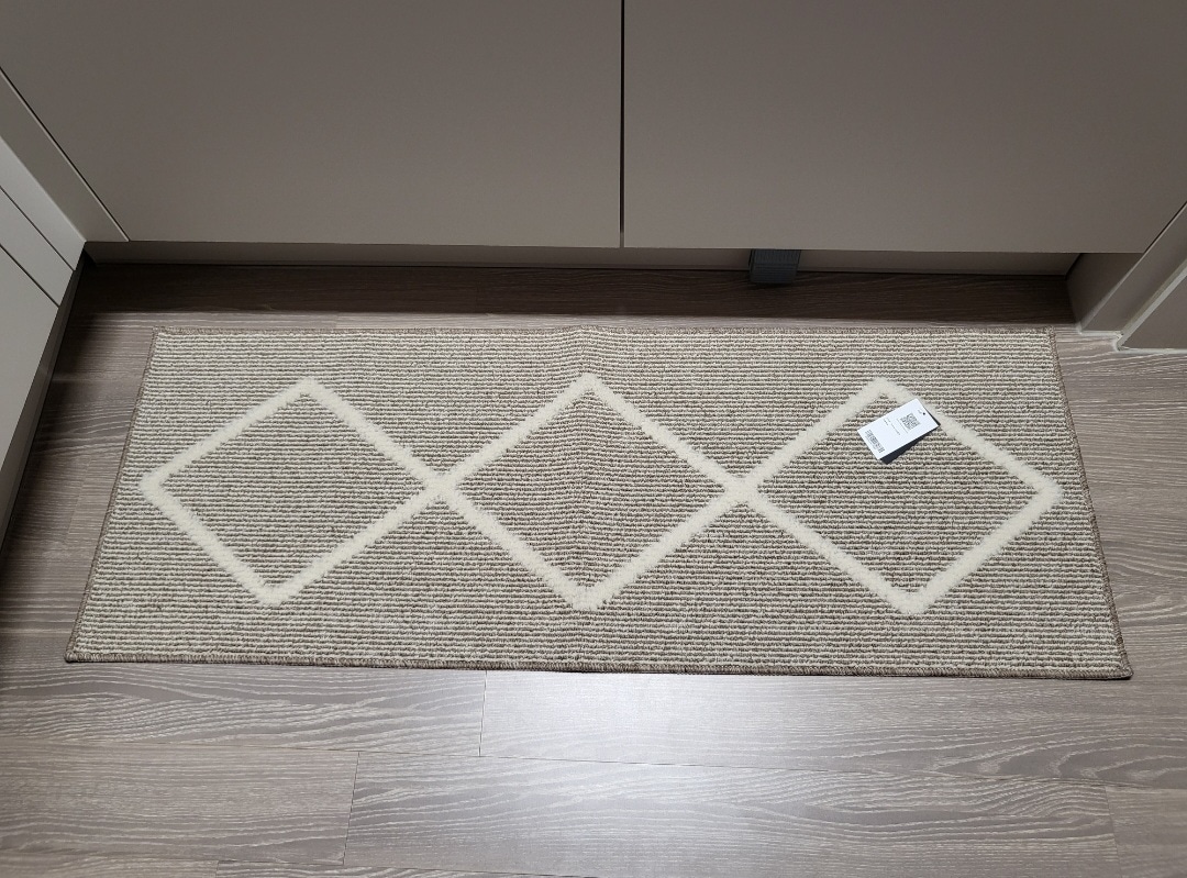 Wool Touch Diamond Sisal Look Kitchen Mat user photo